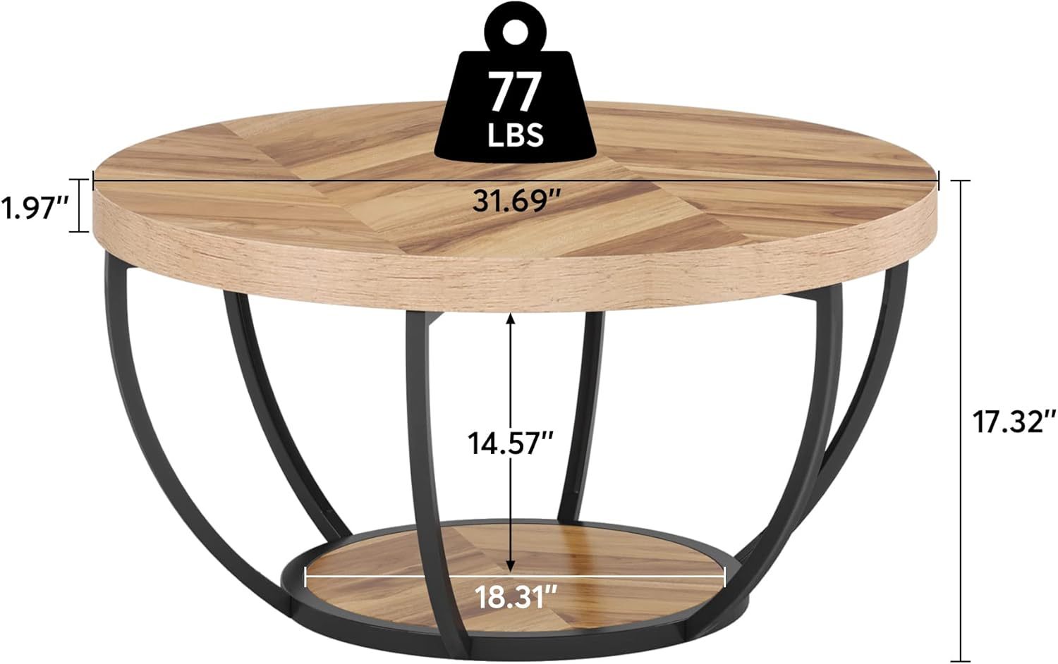 Pendleton Round Coffee Table