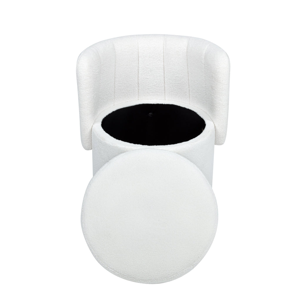 360 Degree Swivel Back Sofa Chair With Storage Space