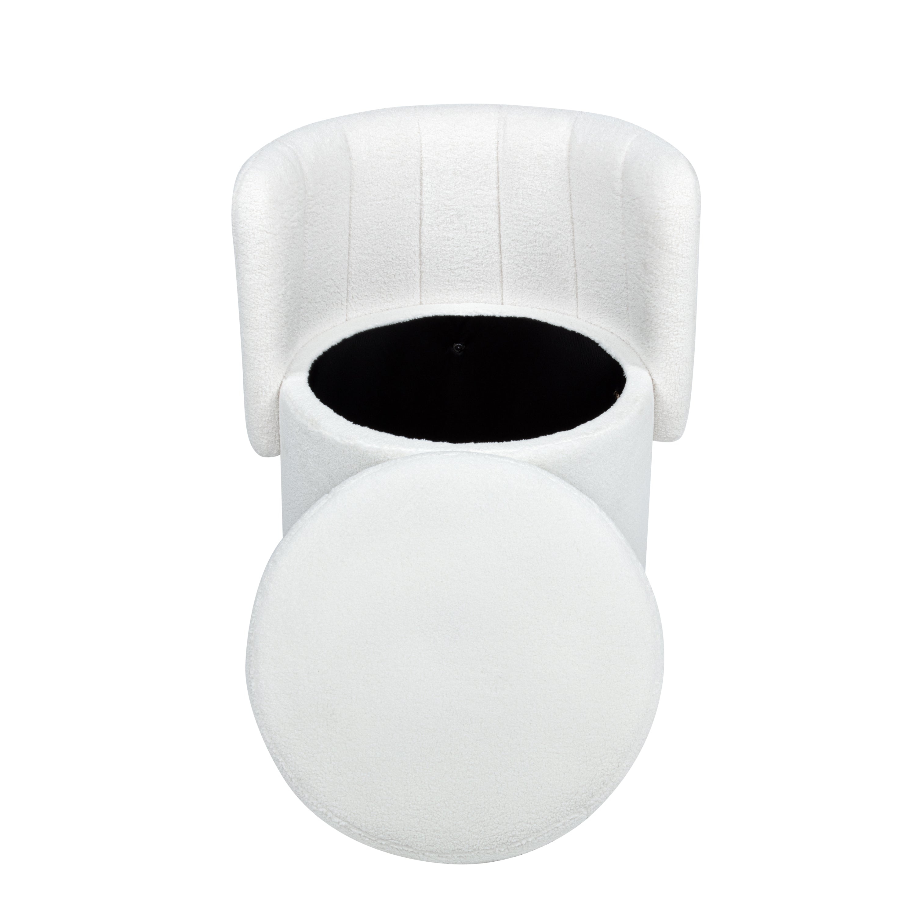 360 Degree Swivel Back Sofa Chair With Storage Space