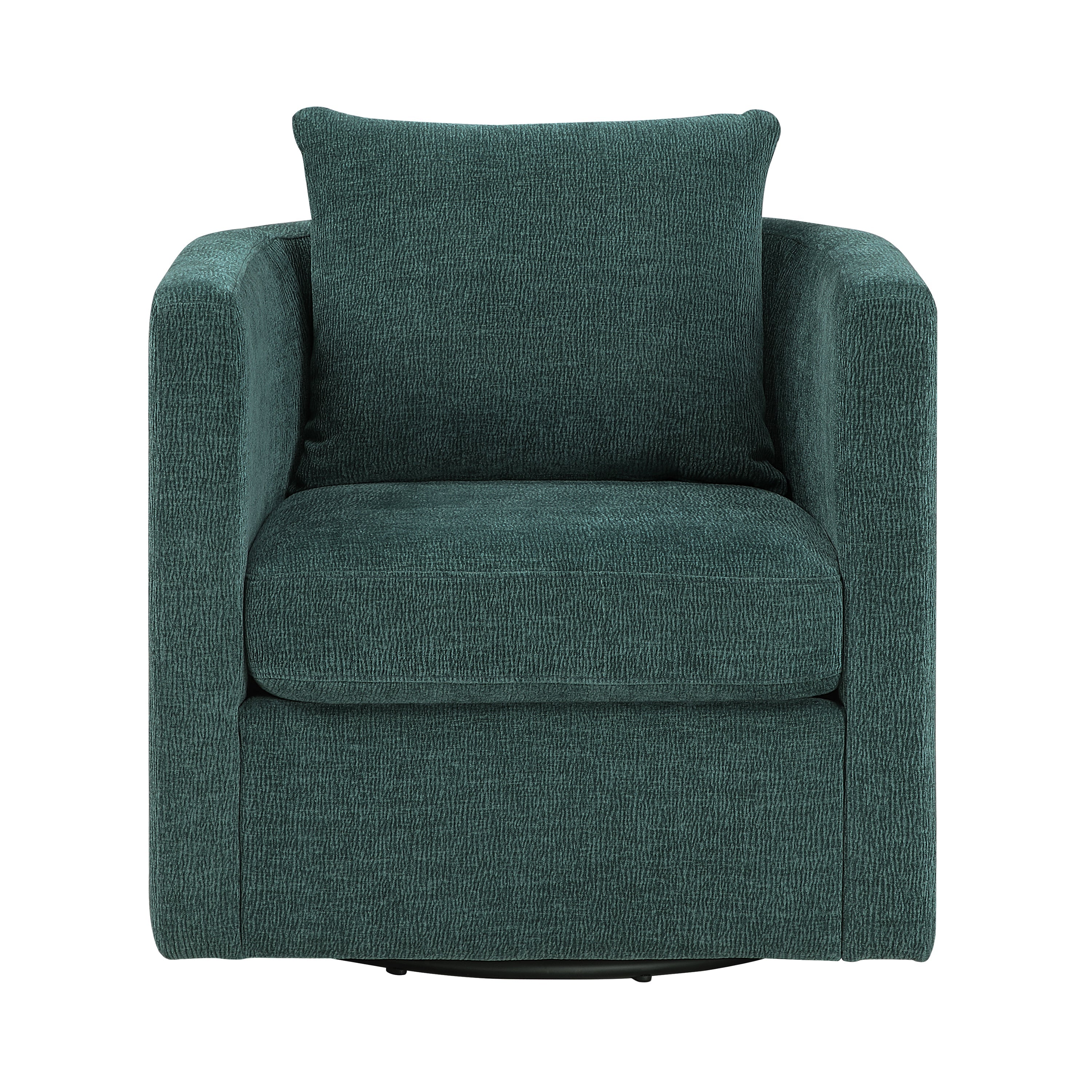 Sutton Light Grey Performance Fabric Swivel Barrel Chair