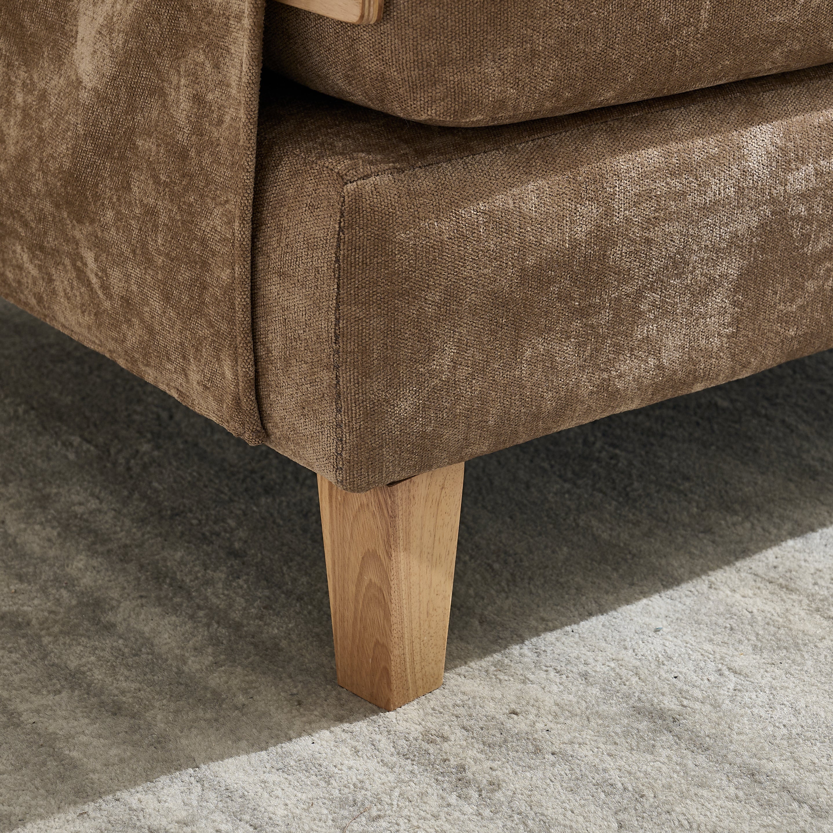 Mid-Century Modern Chenille Foldable Sofa Bed Recliner