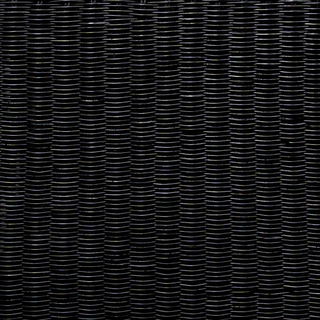 Woods Black Woven Rattan Square Coffee Table