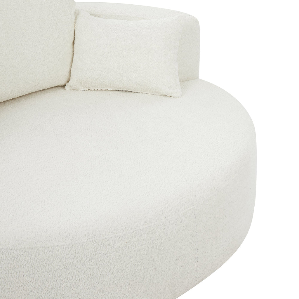 Crossley Oversized Swivel Barrel Accent Chair