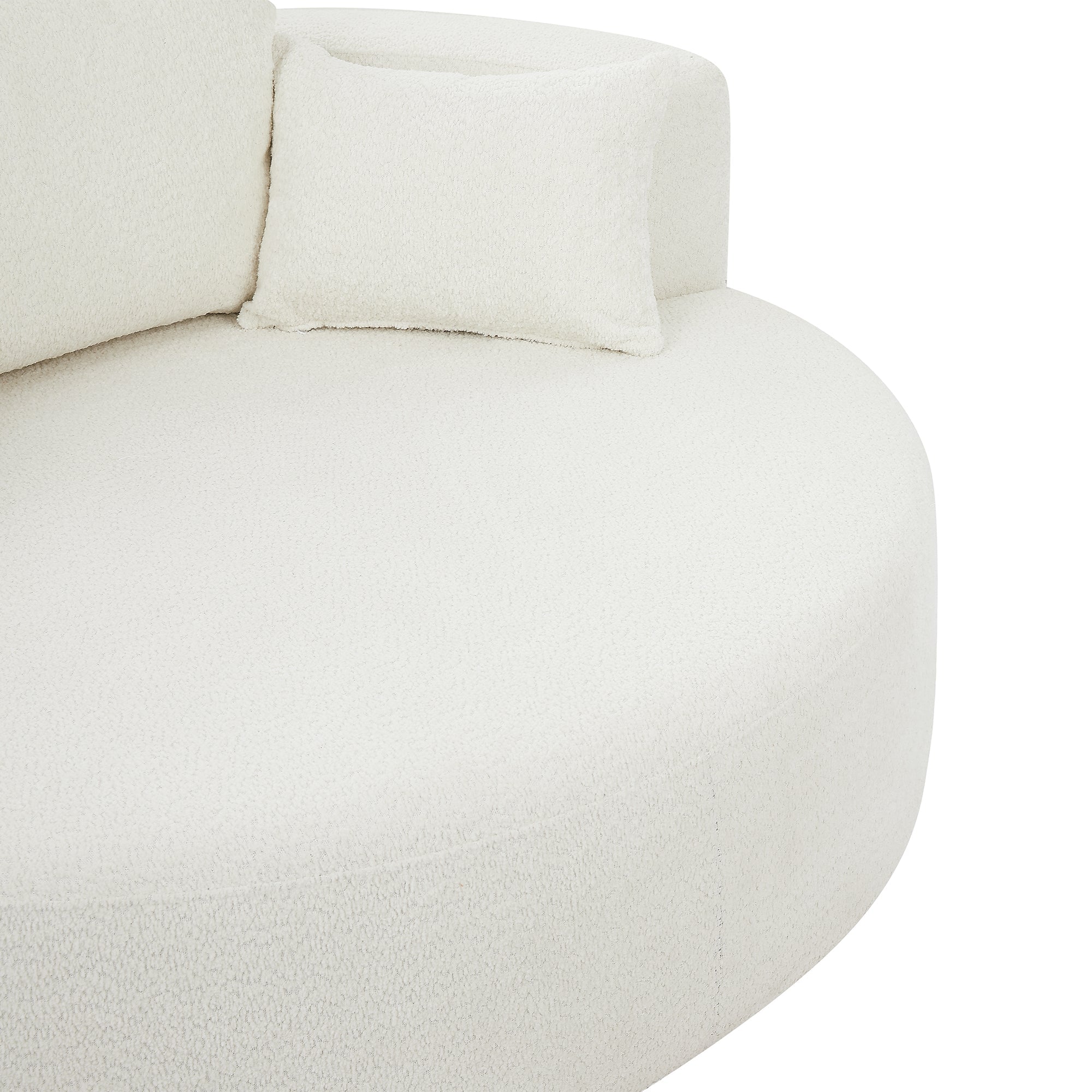 Crossley Oversized Swivel Barrel Accent Chair