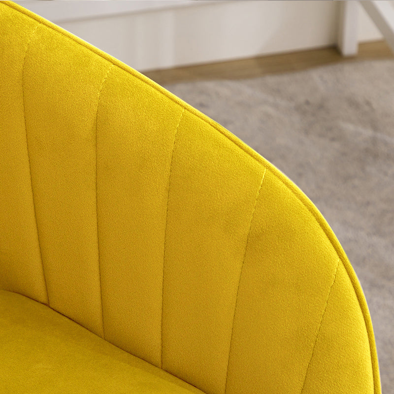 Adjustable Ergonomic Swivel Chair with Golden Base