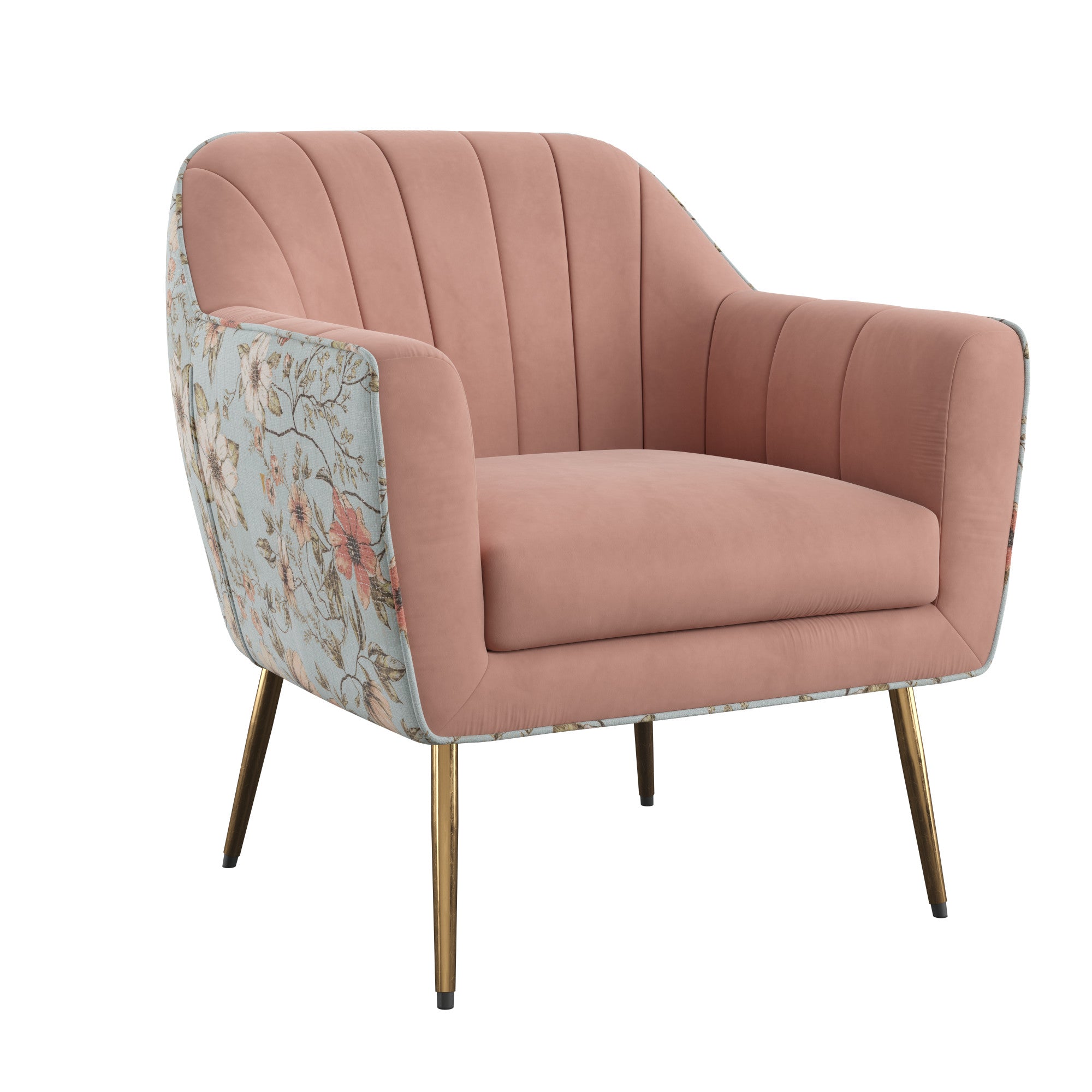Rose Pink Accent Chair