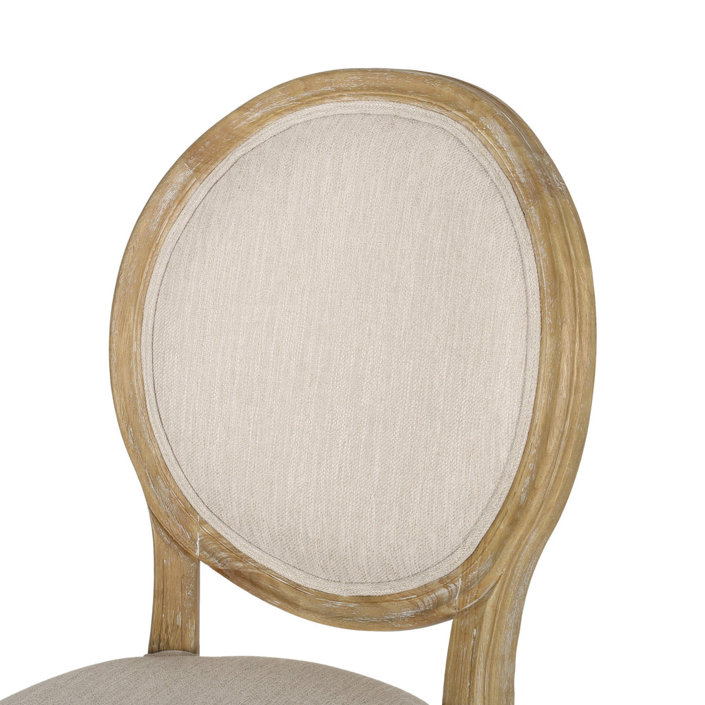 French Country Oval Back Swivel & Lift Office Chair
