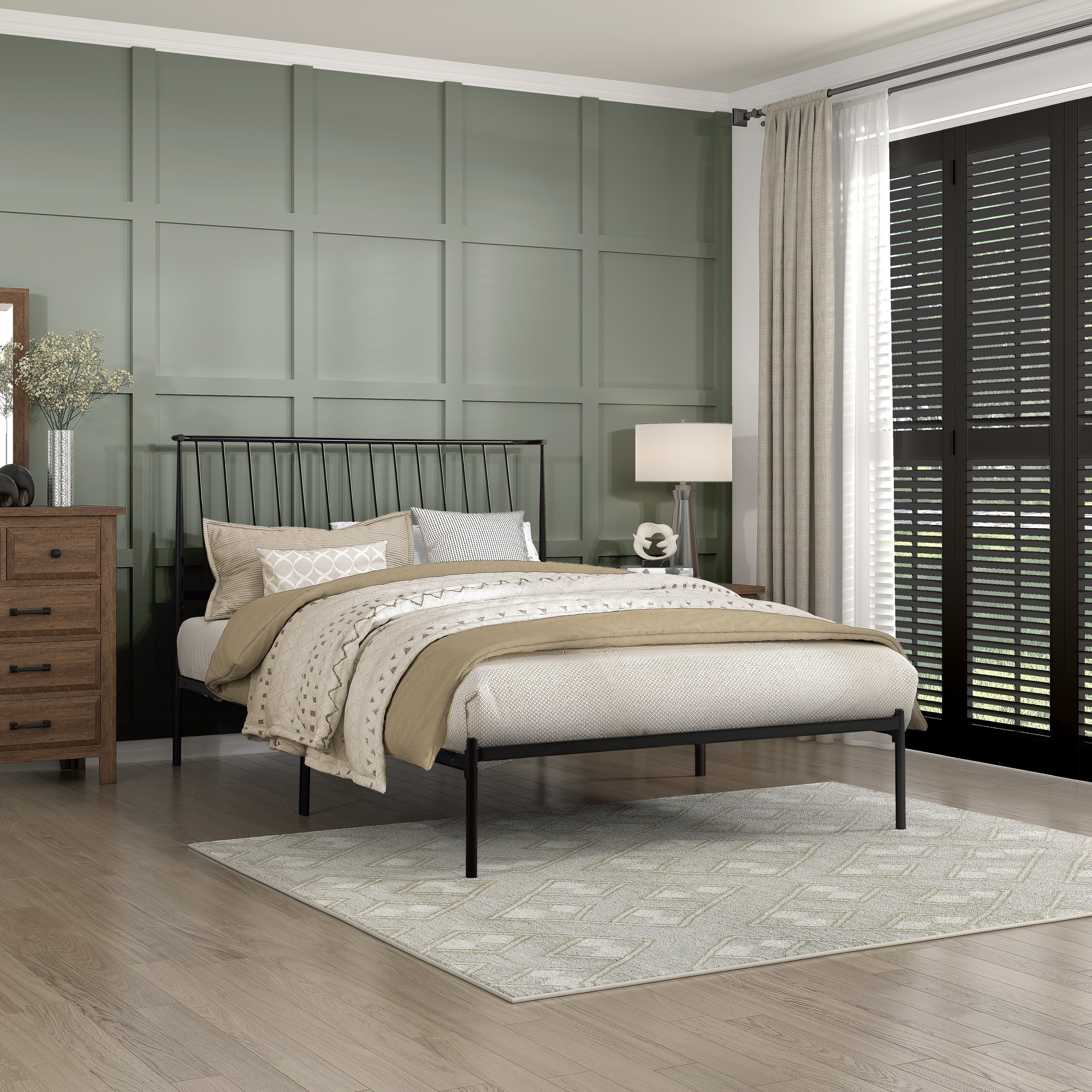 Metal Frame Platform Bed