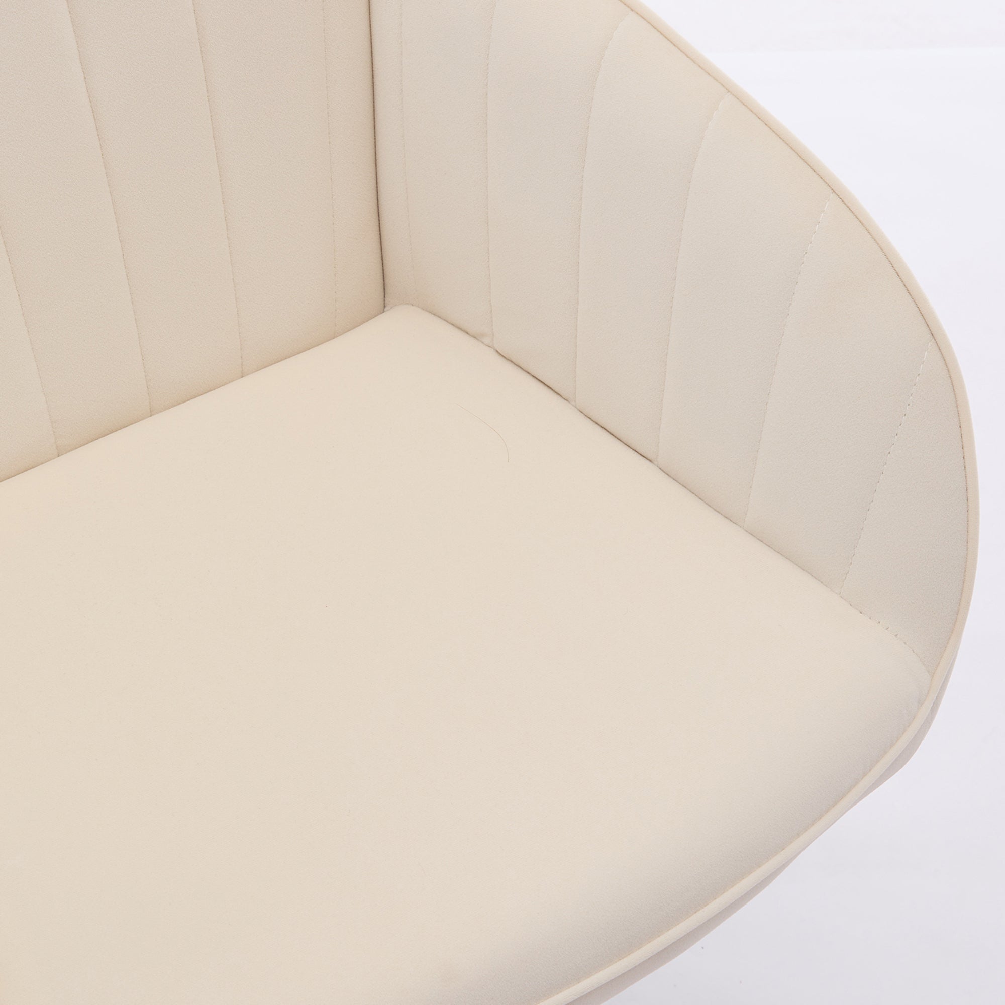 Adjustable Ergonomic Swivel Chair with Golden Base