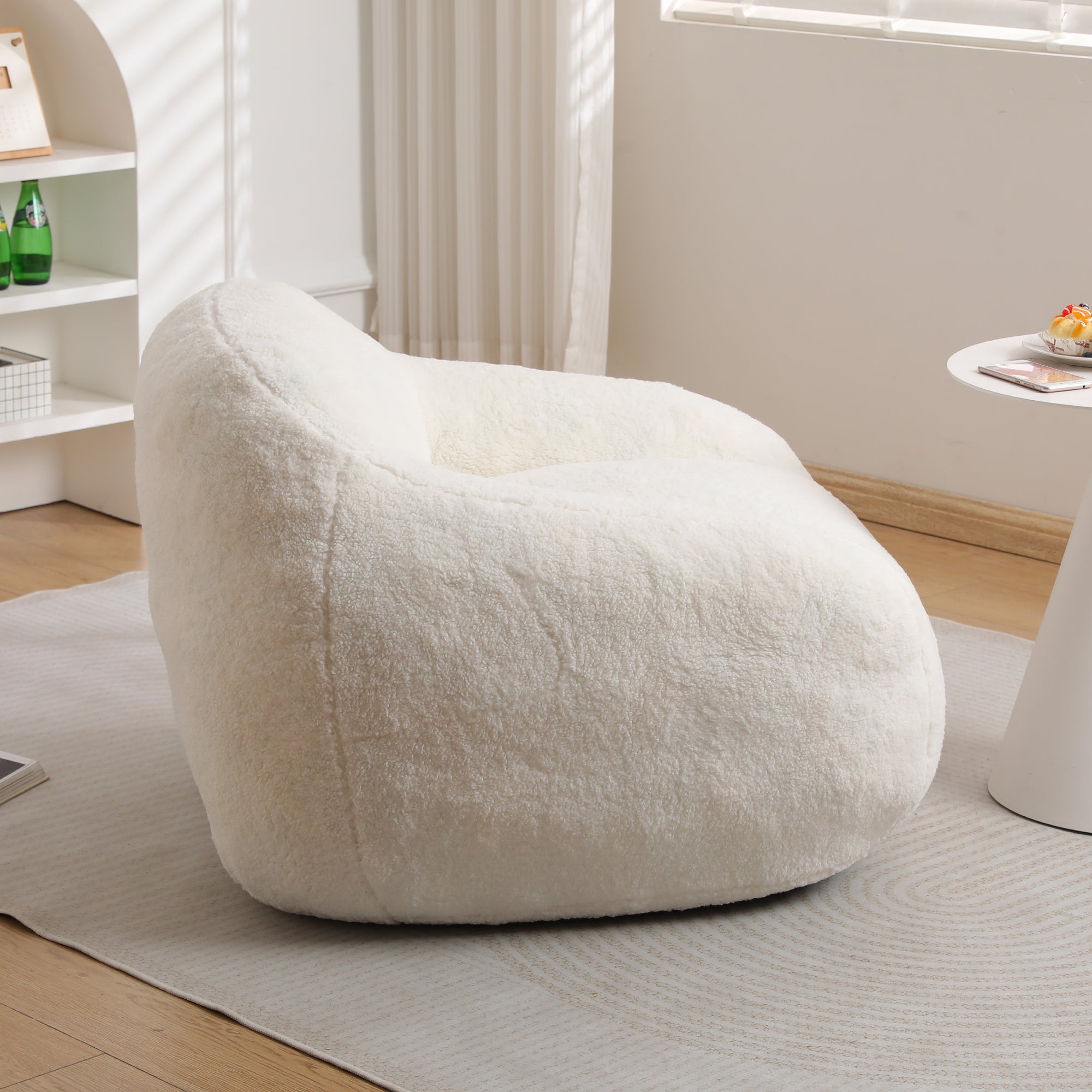Oversized Teddy Memory Foam Bean Bag Chair