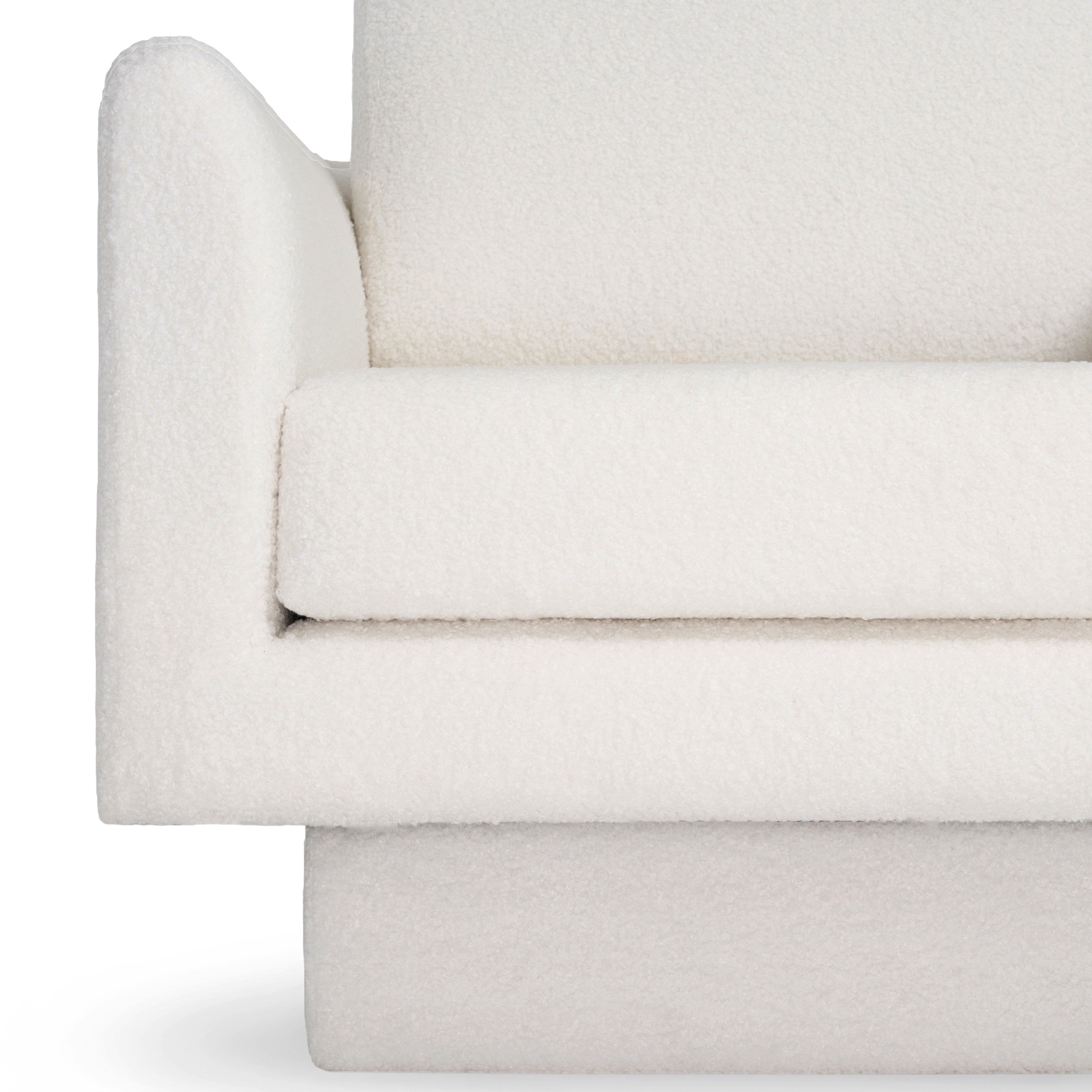 Hartswell Teddy Sherpa Modern Swivel Accent Chair