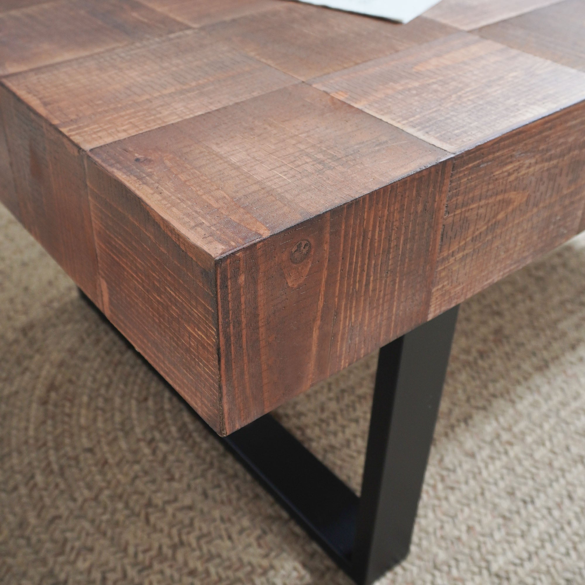 Rustic Industrial Wood Coffee Table
