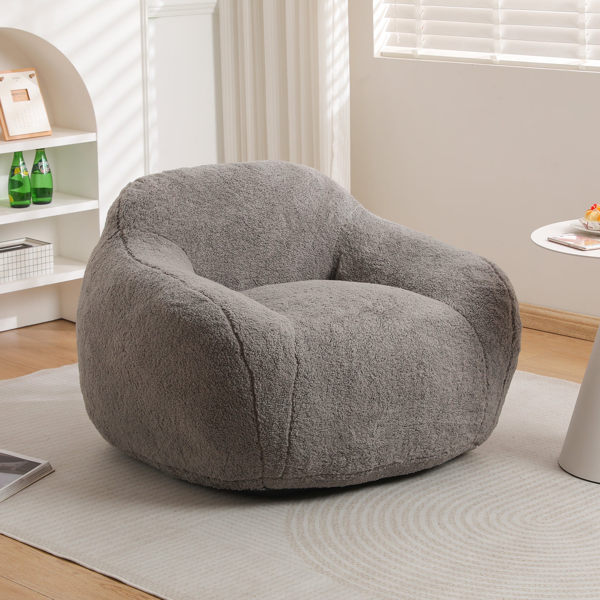 Oversized Teddy Memory Foam Bean Bag Chair