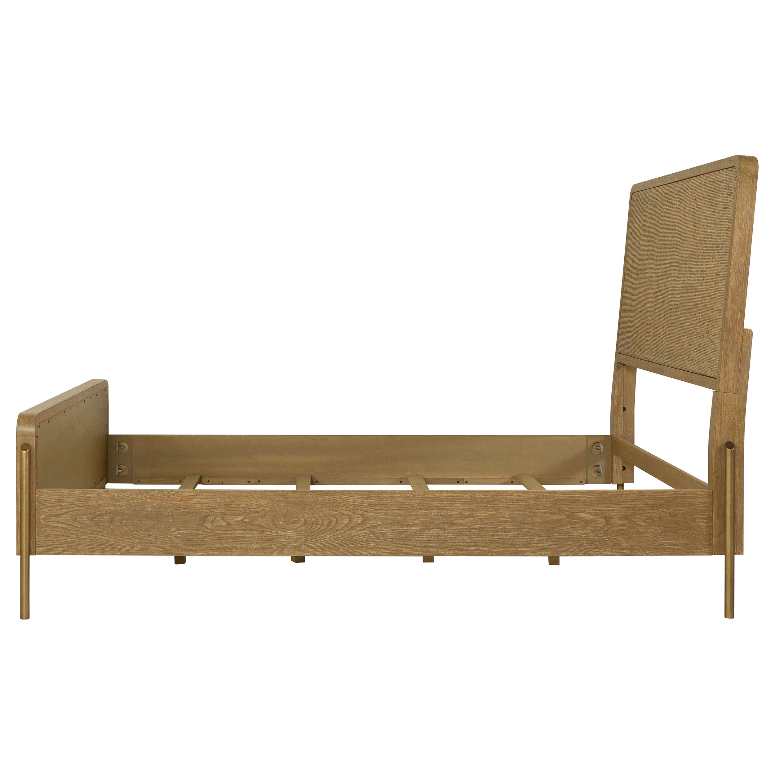 Stevie  Natural Cane Panel Bed
