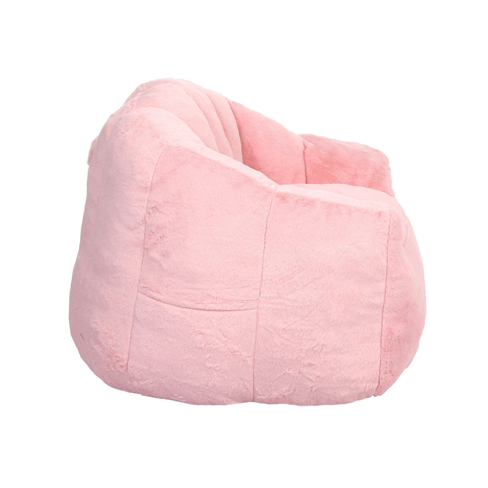 Beanbag Sofa Chair with Armrests Stuffed with High-Density Foam