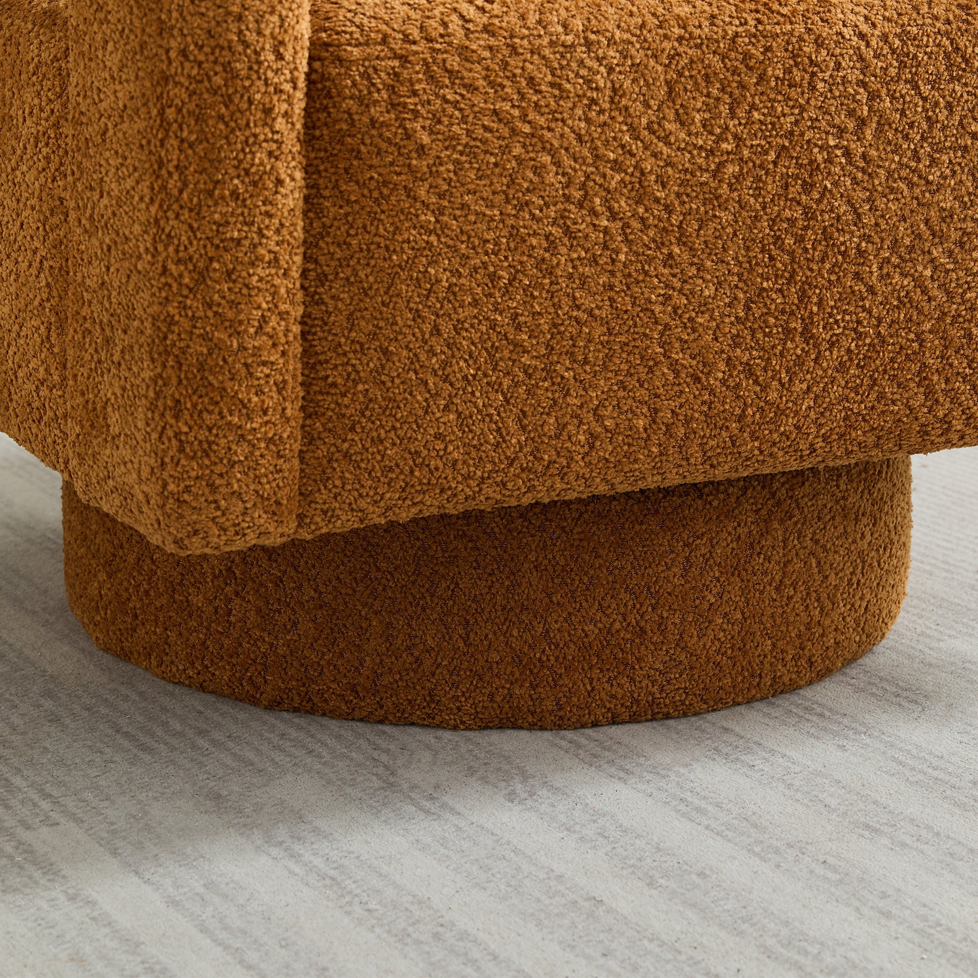 Stonewell Square Swivel Accent Chair with Open Back