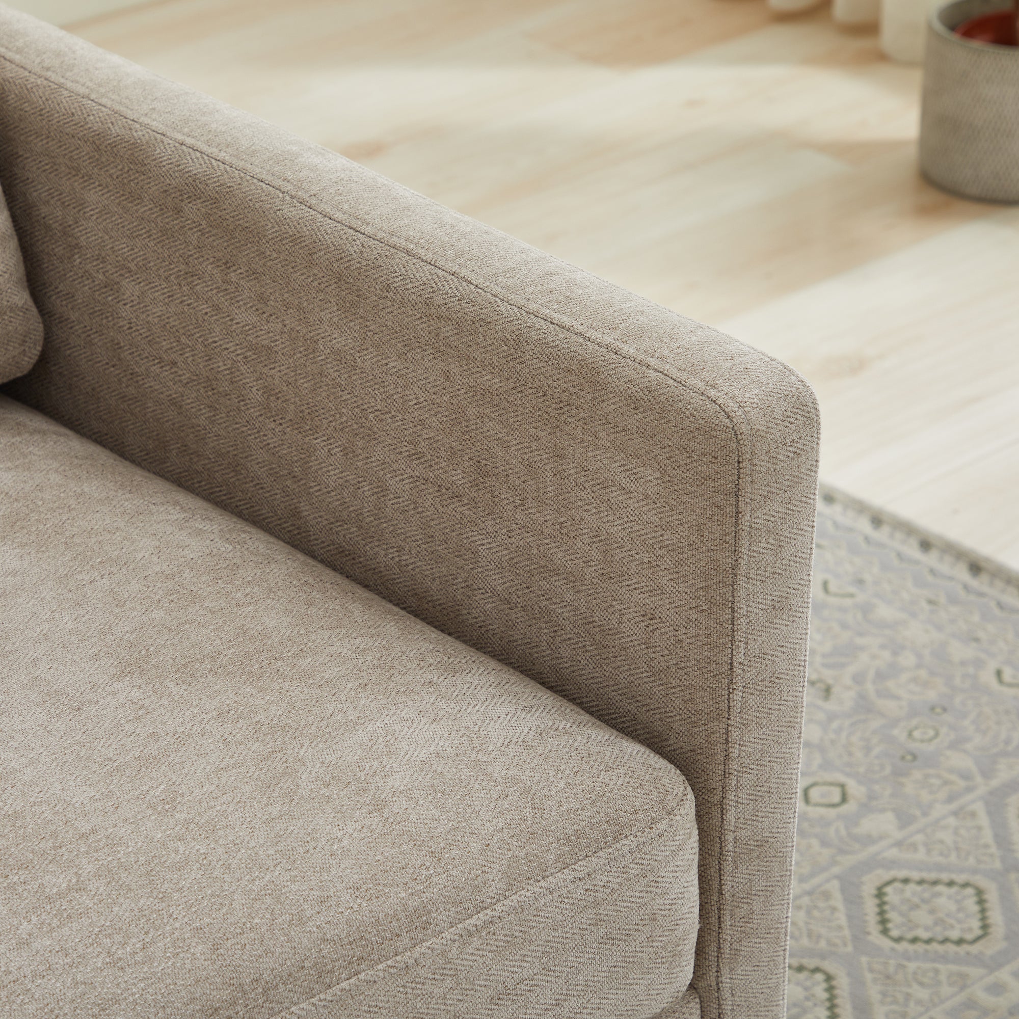 Modern Square Upholstered Swivel Accent Chair