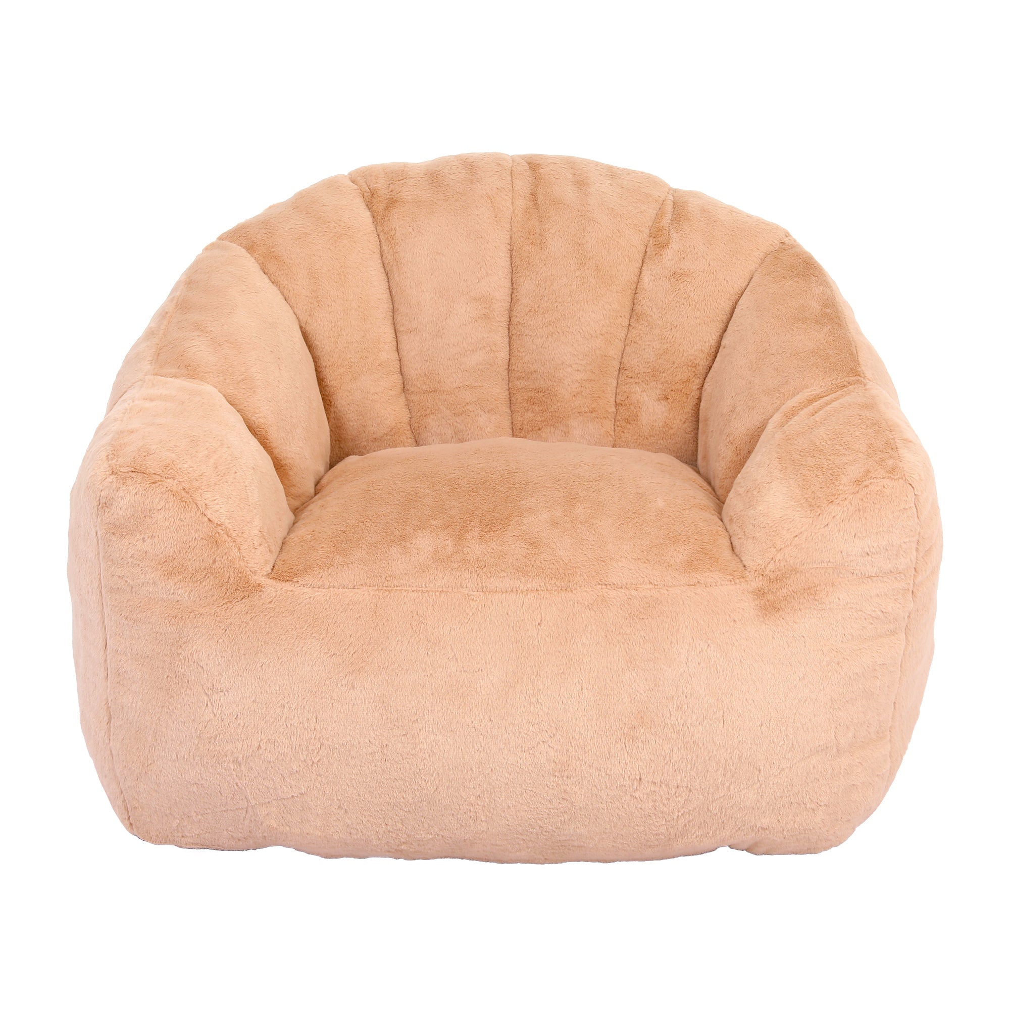 Beanbag Sofa Chair with Armrests Stuffed with High-Density Foam