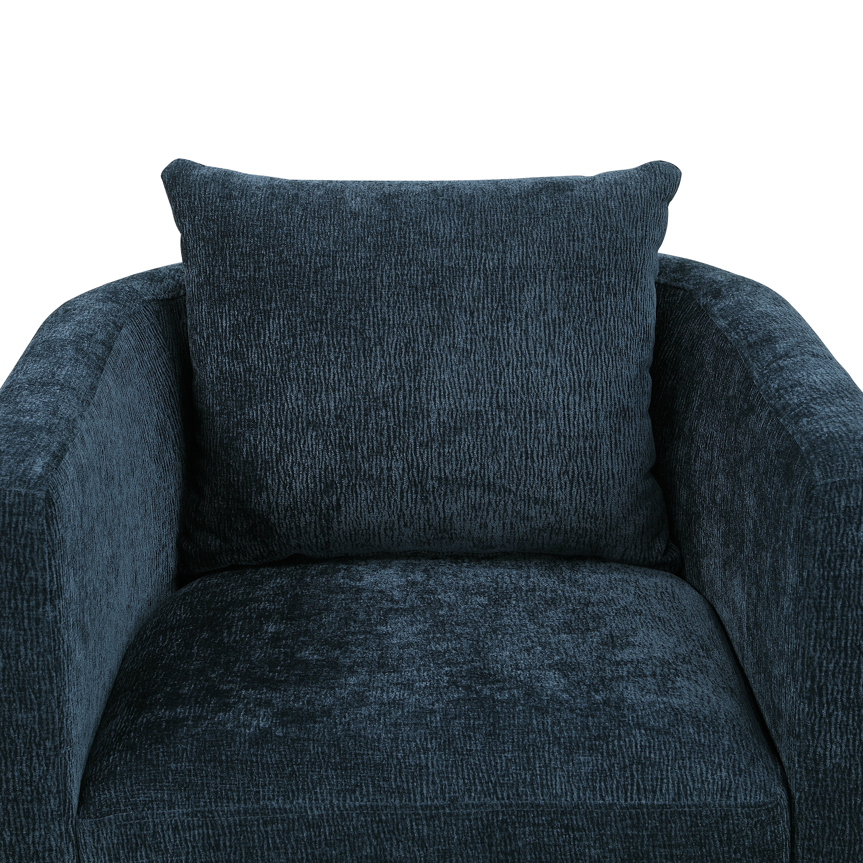 Sutton Light Grey Performance Fabric Swivel Barrel Chair