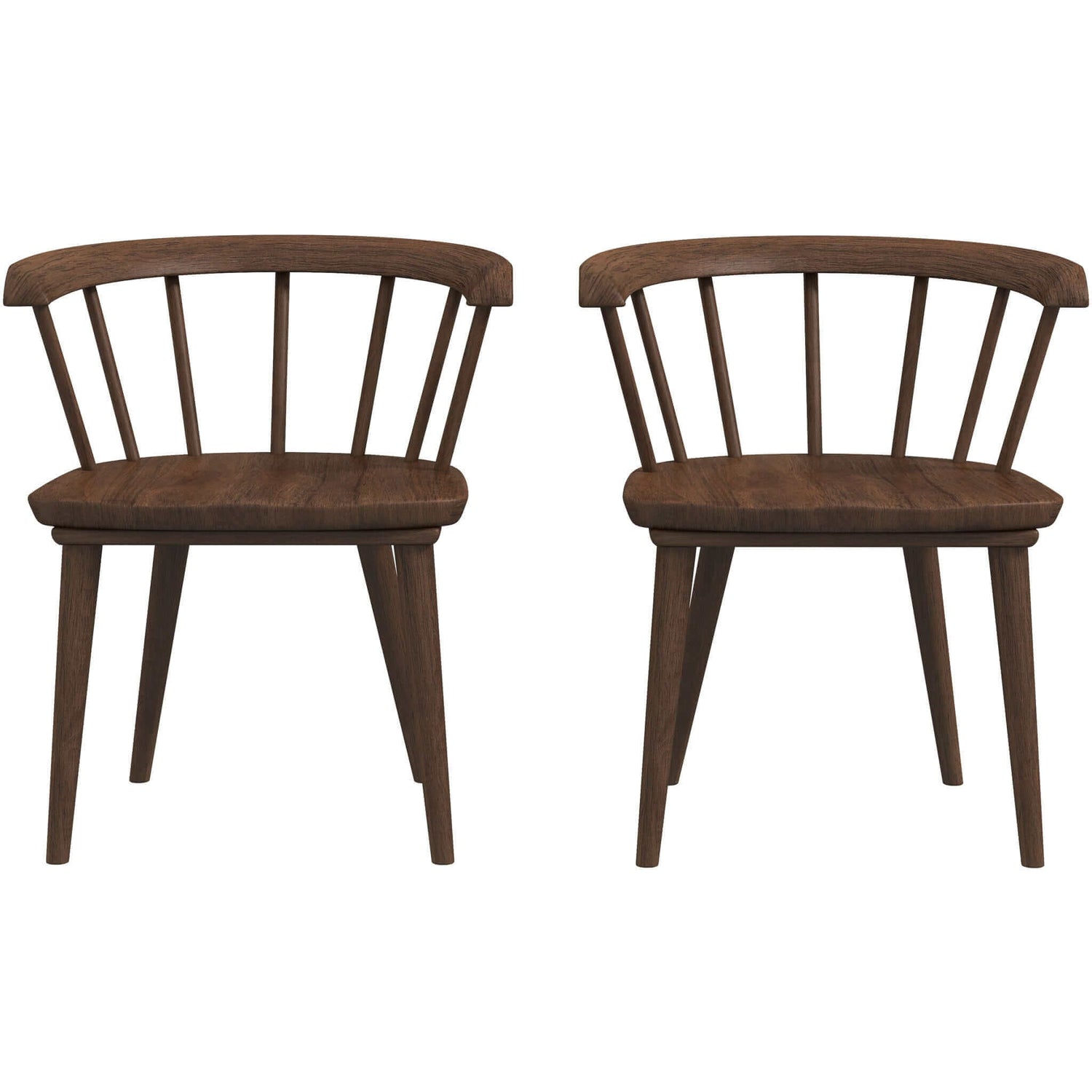 Kingsley Mid-Century Modern Dining Chairs, Set of 2