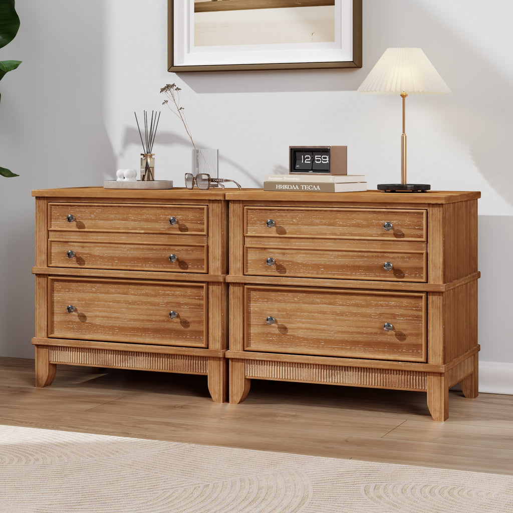 Hazel 3-Drawer Side Table, Set of 2