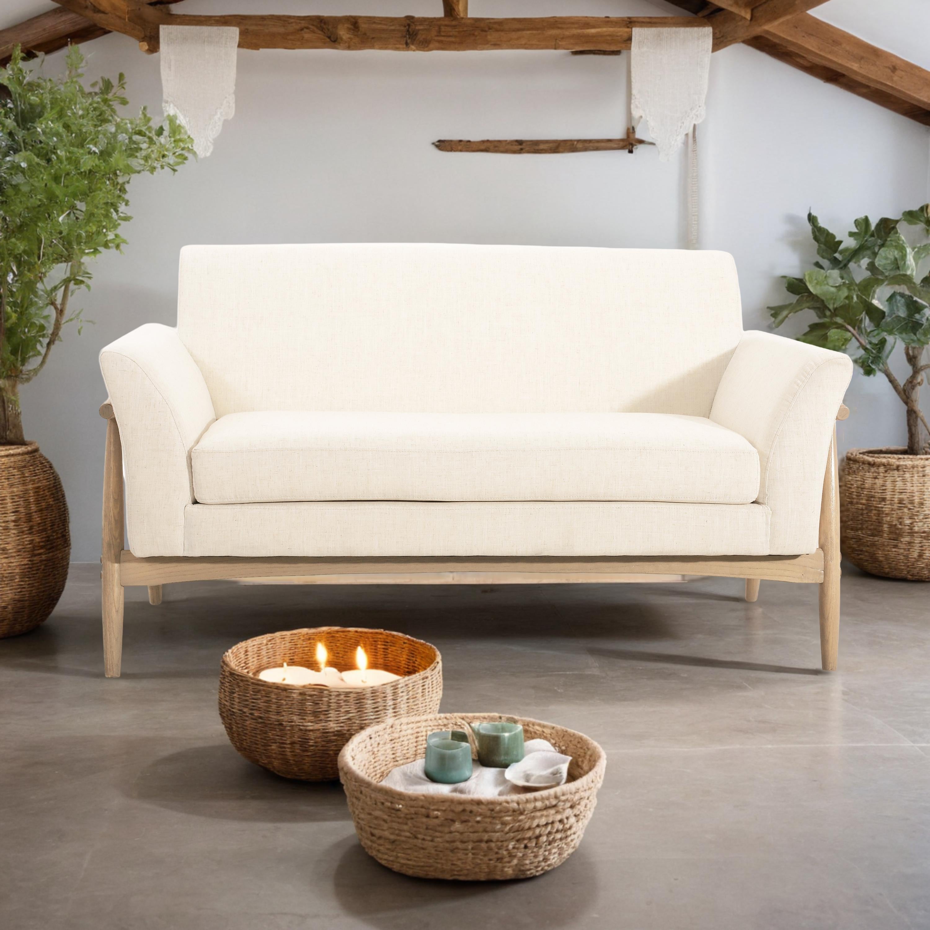 Haverhill Boucle Flared Arms Loveseat