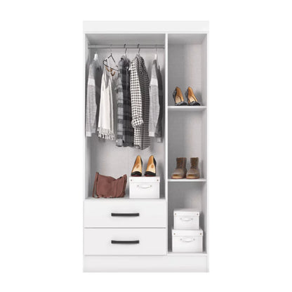 Siena Wardrobe Closet - White