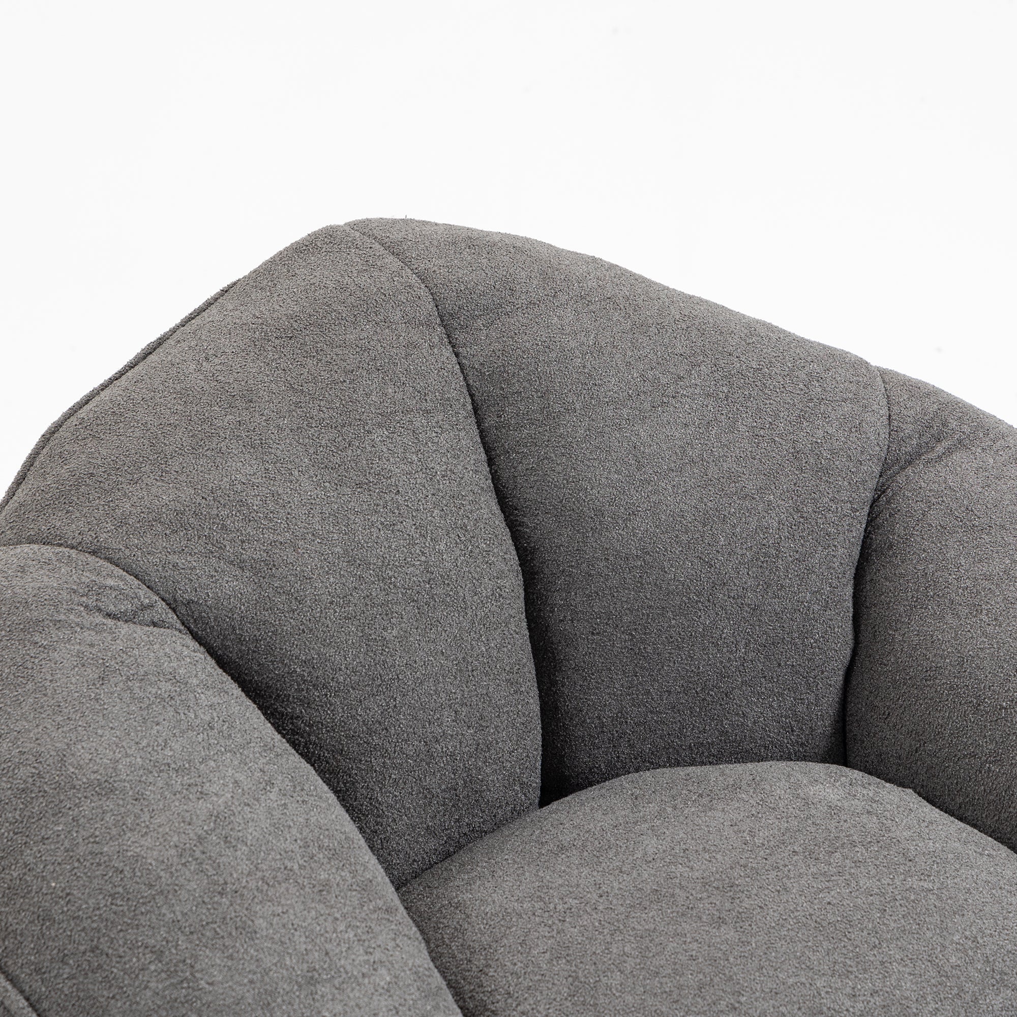 Bean Bag Sofa Chair with High-Pressure Foam and Footrest
