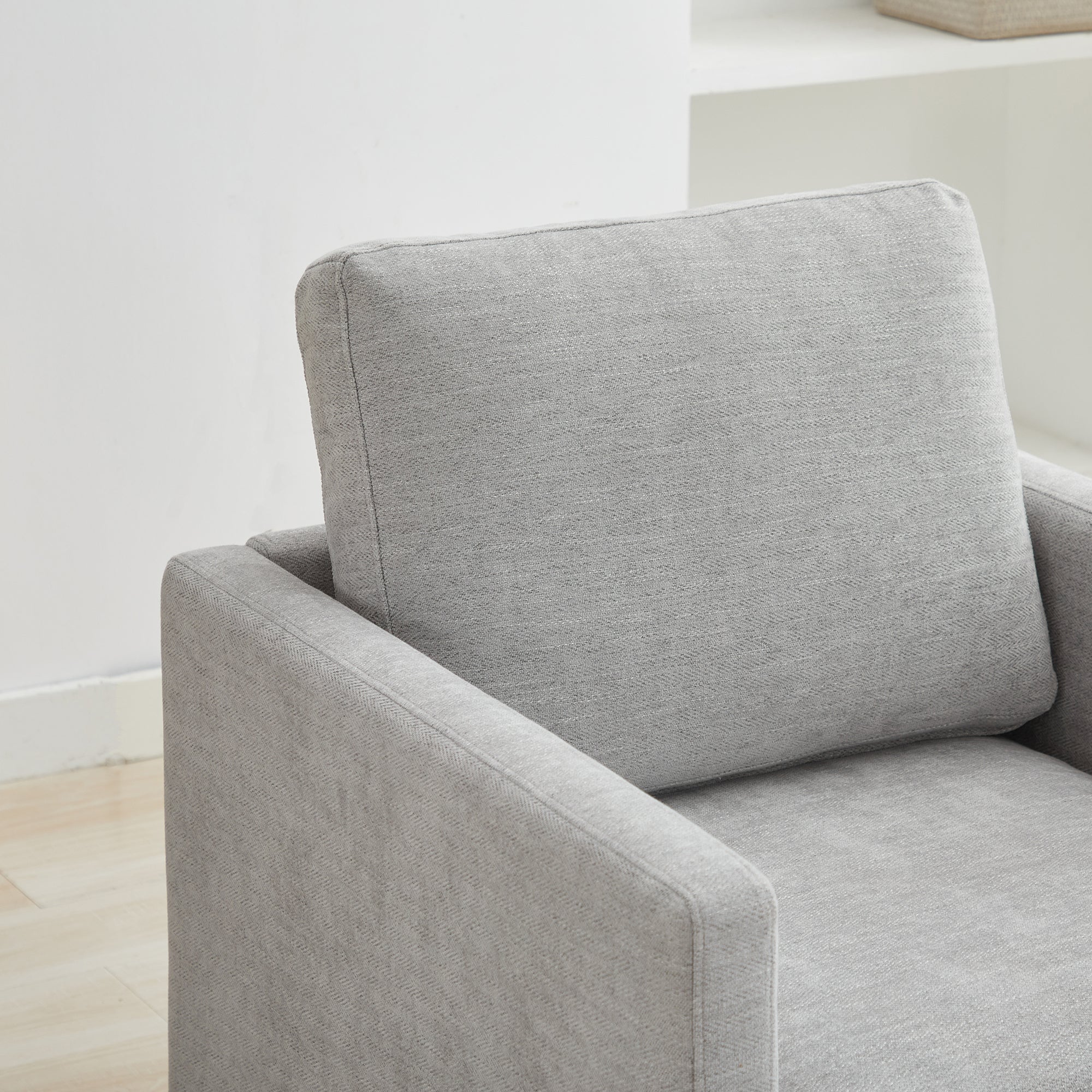 Modern Square Upholstered Swivel Accent Chair