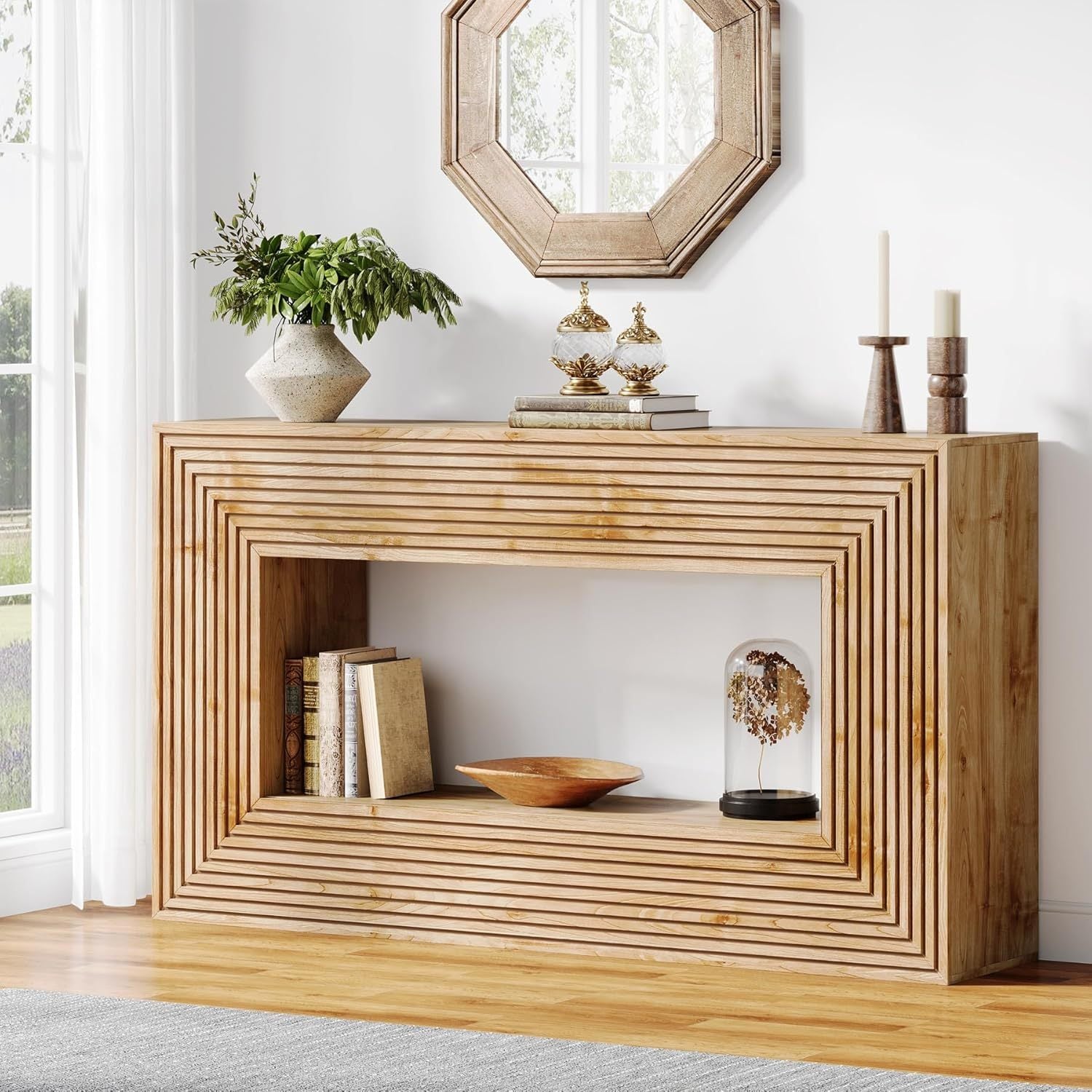 Bristow Fluted Console Entryway Table