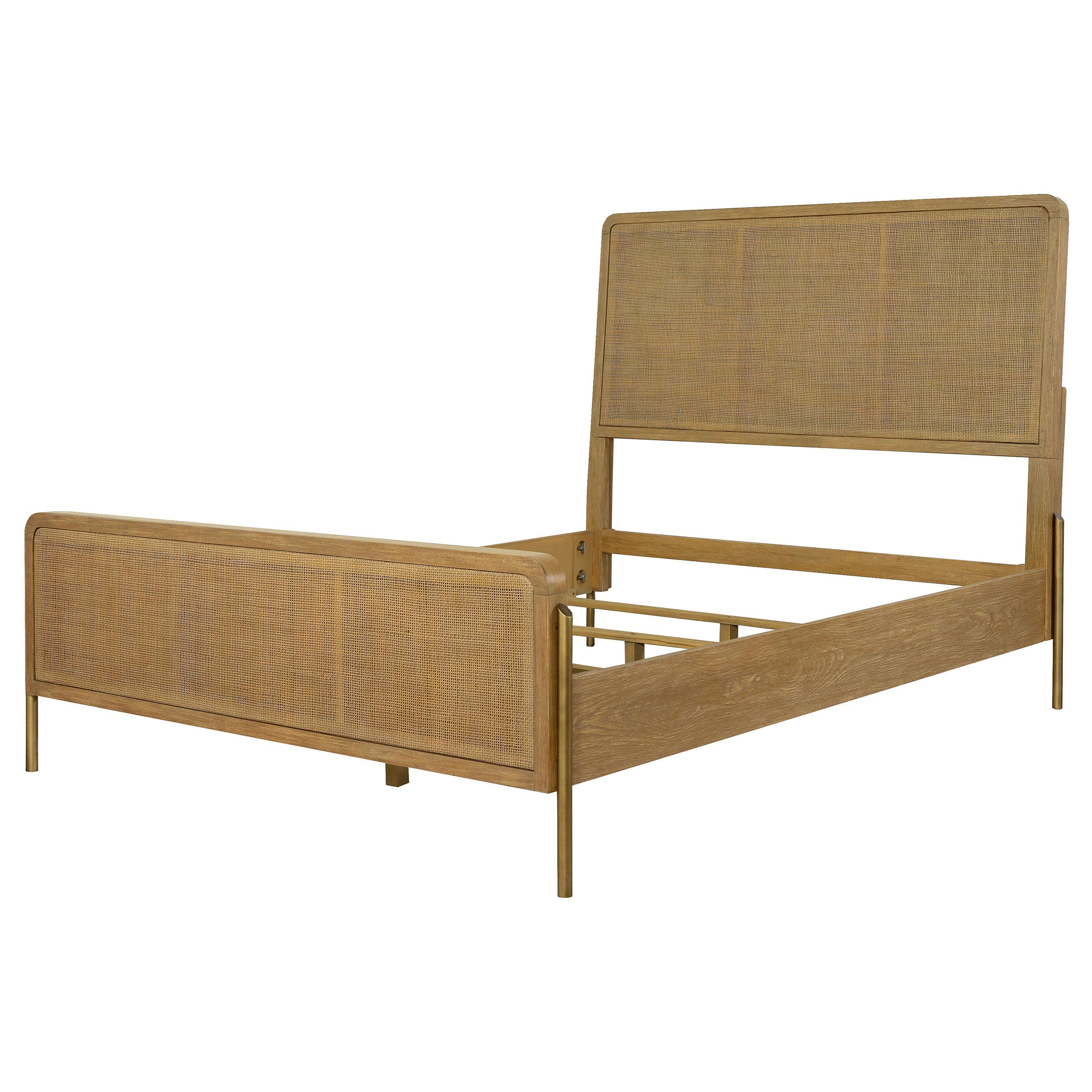 Stevie  Natural Cane Panel Bed