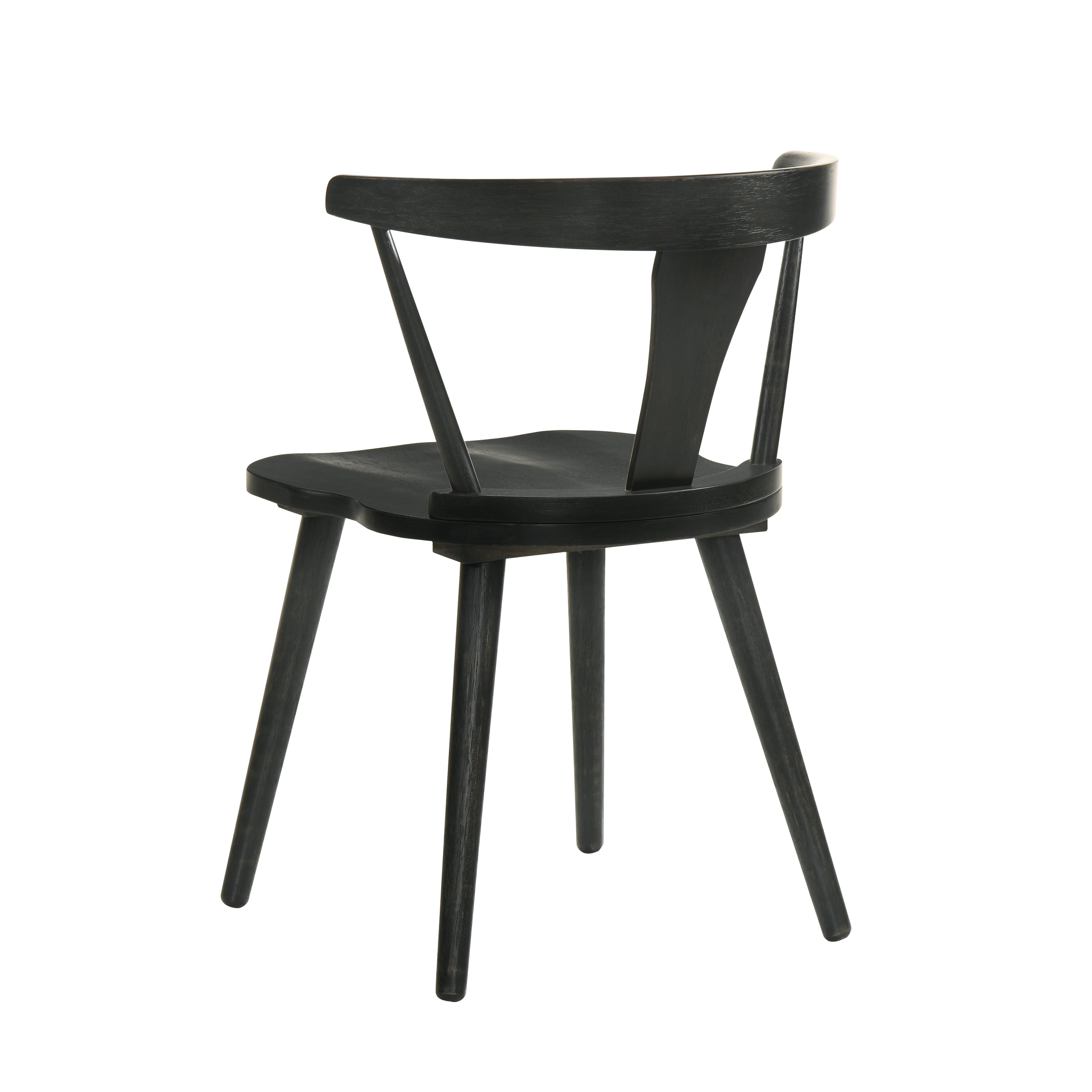 Modern Farmhouse Wood Dining Chairs, Set of 2