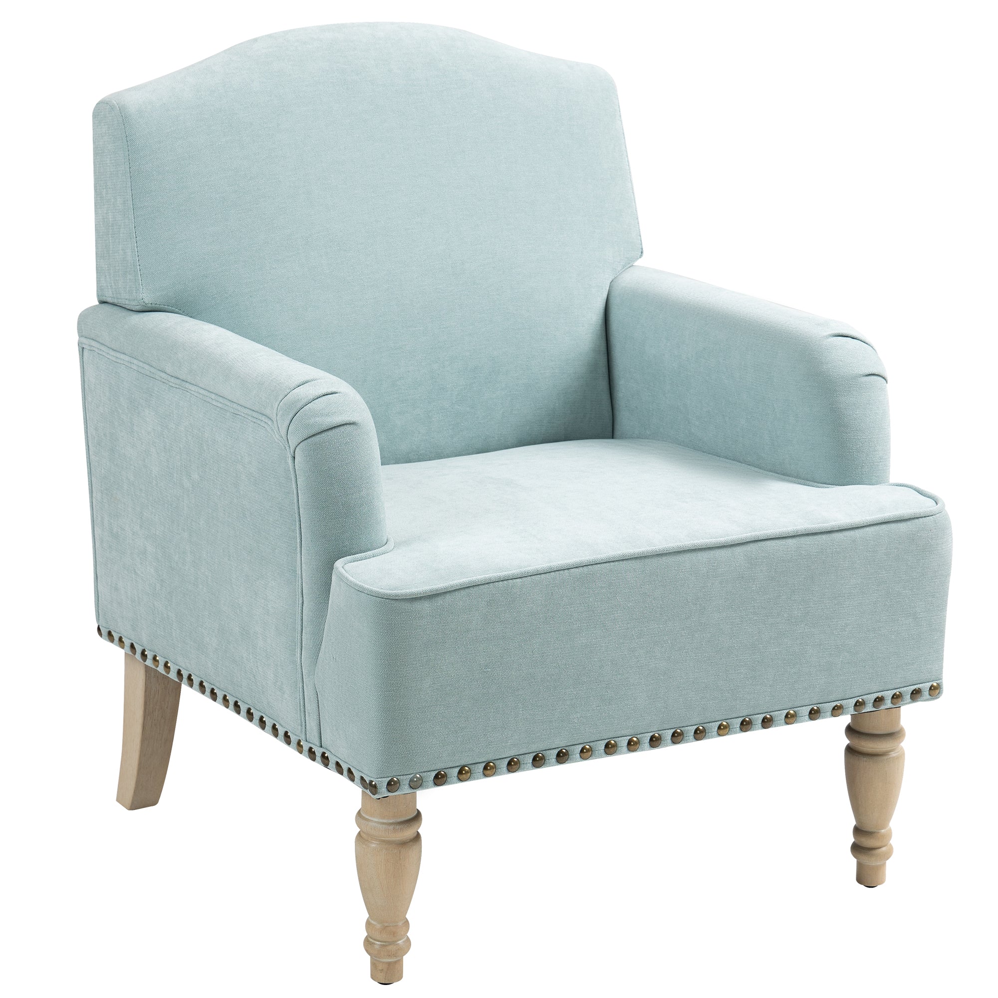 Nailhead Trim Upholstered Accent Chair