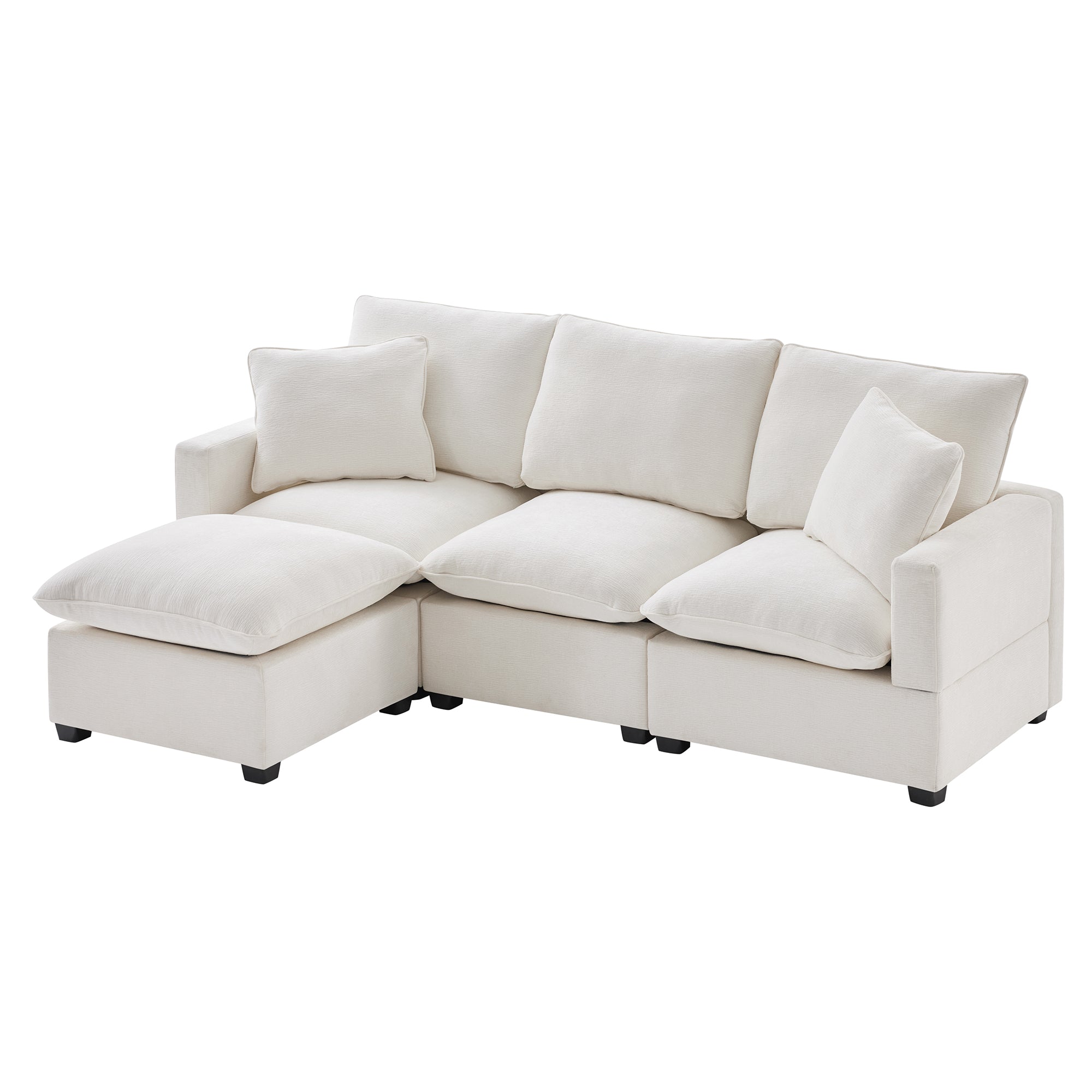 Chenille Modular L-Shape Sofa