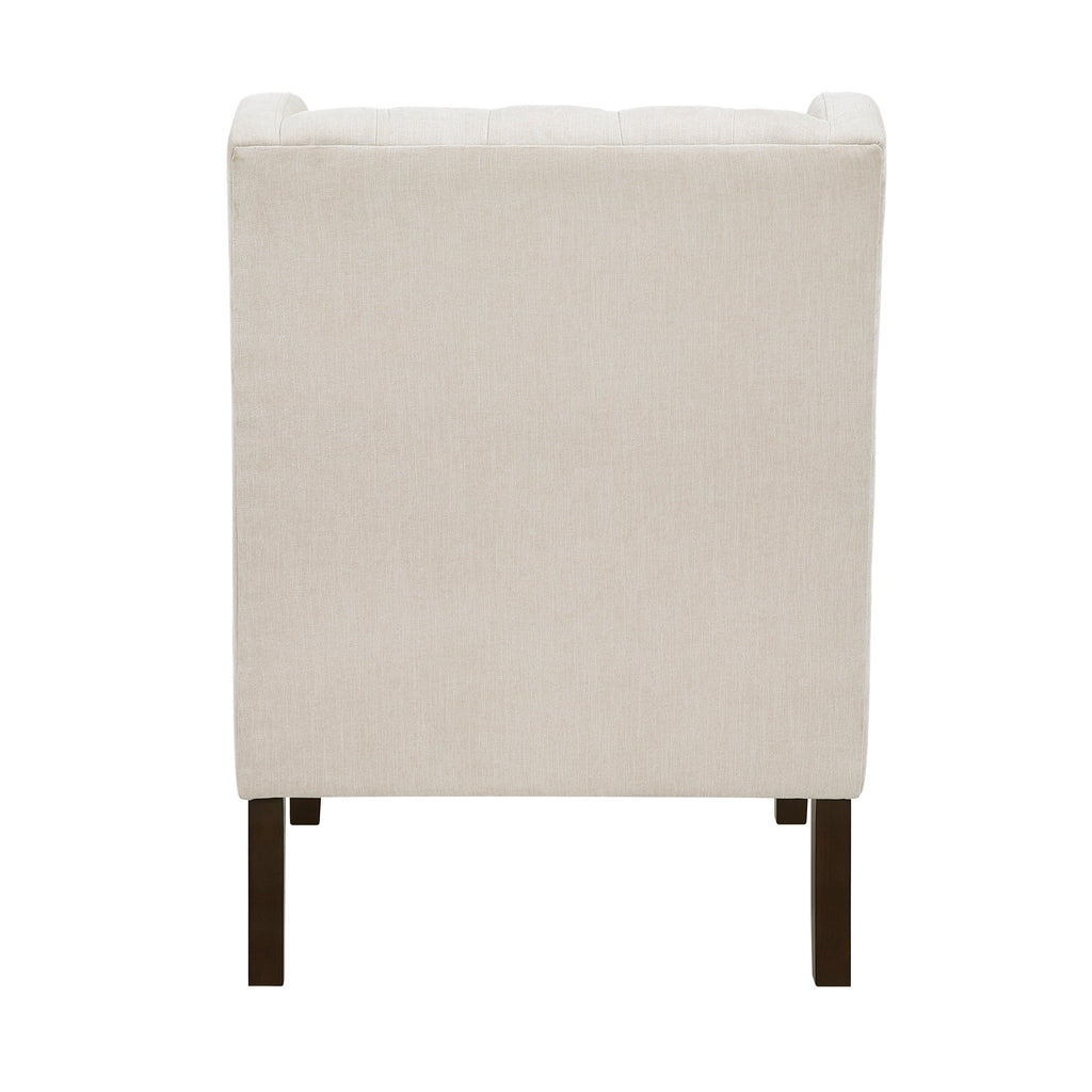 Button-Tufted Upholstered High Back Accent Chair