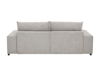 Canapé-lit double surdimensionné Jaylee en tissu gris clair de 88 po de large