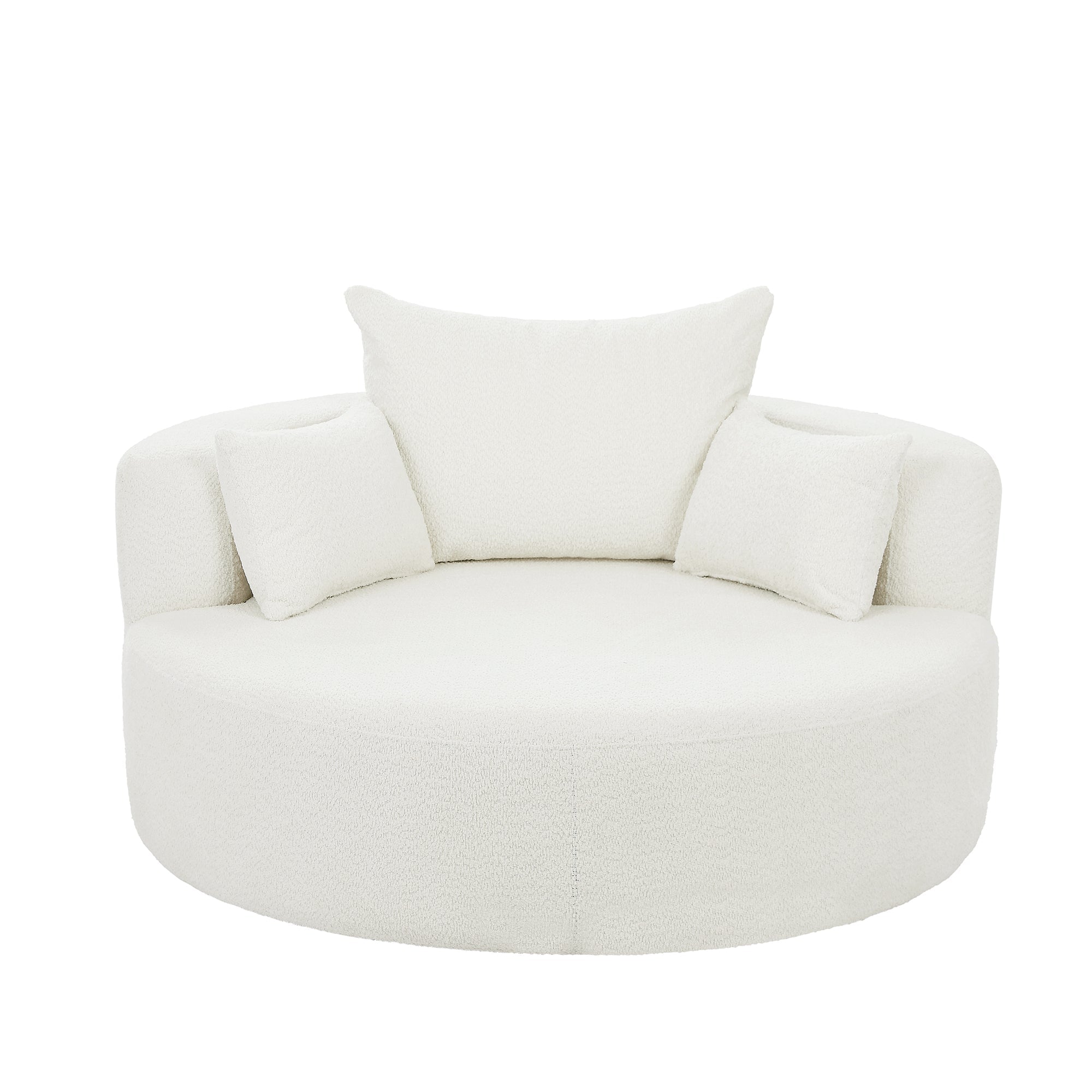 Crossley Oversized Swivel Barrel Accent Chair