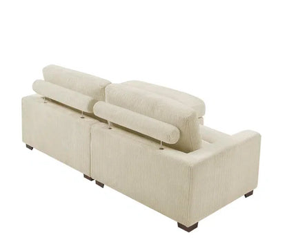 Canapé modulable Wade Cloud 90 pouces - Beige 