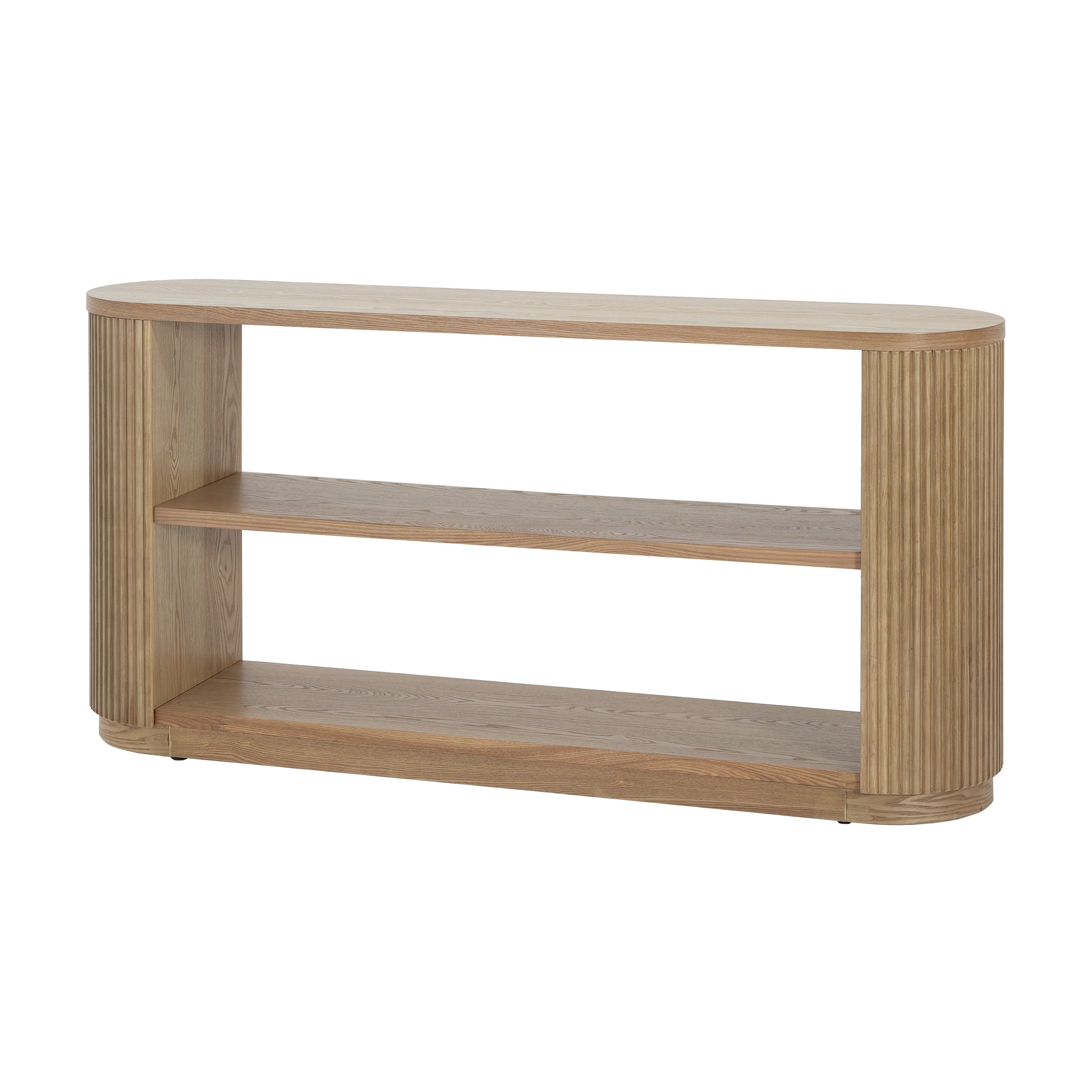 Modern Entryway Console Table with Open Shelf