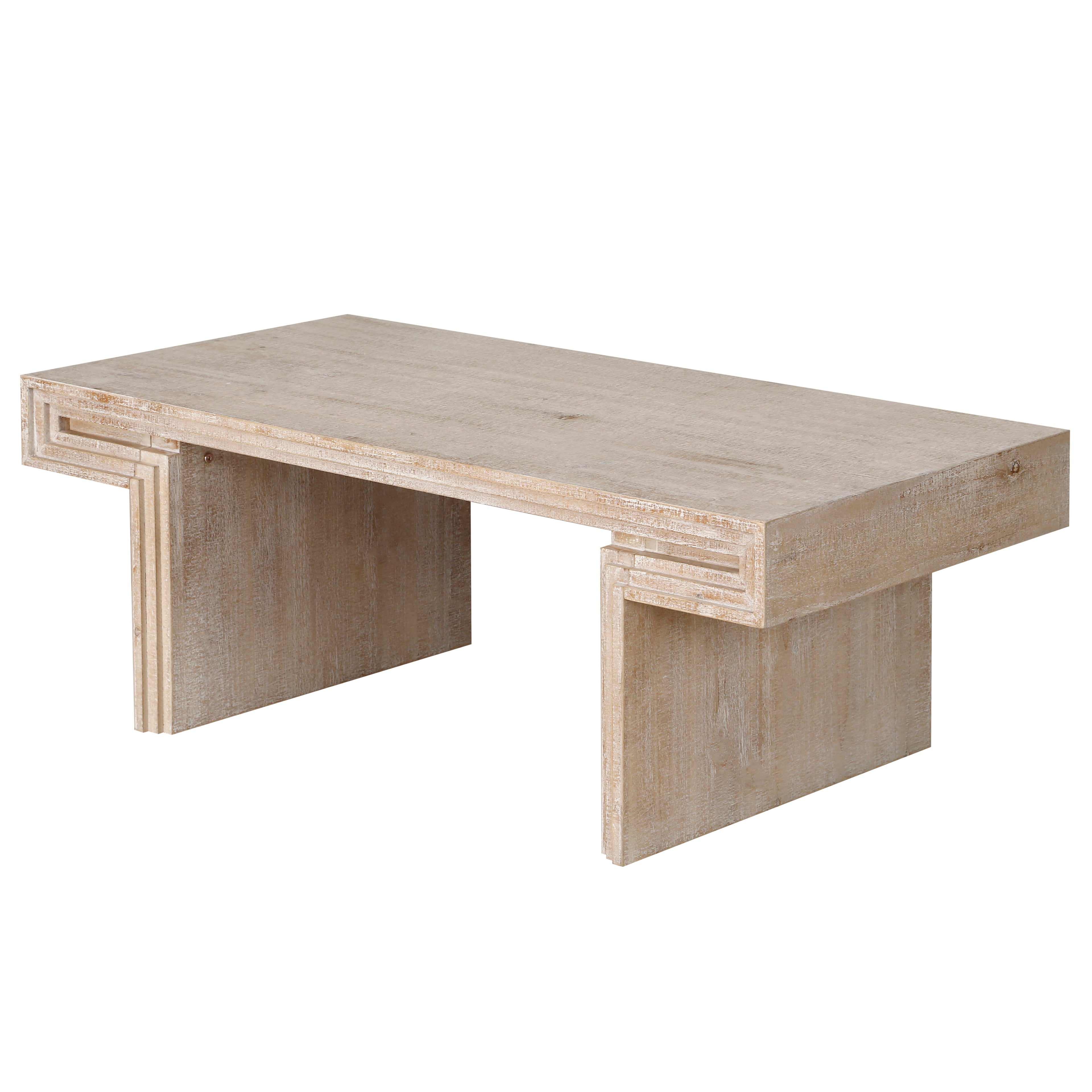 Modern Farmhouse Reclaimed Wood Texture Coffee Table