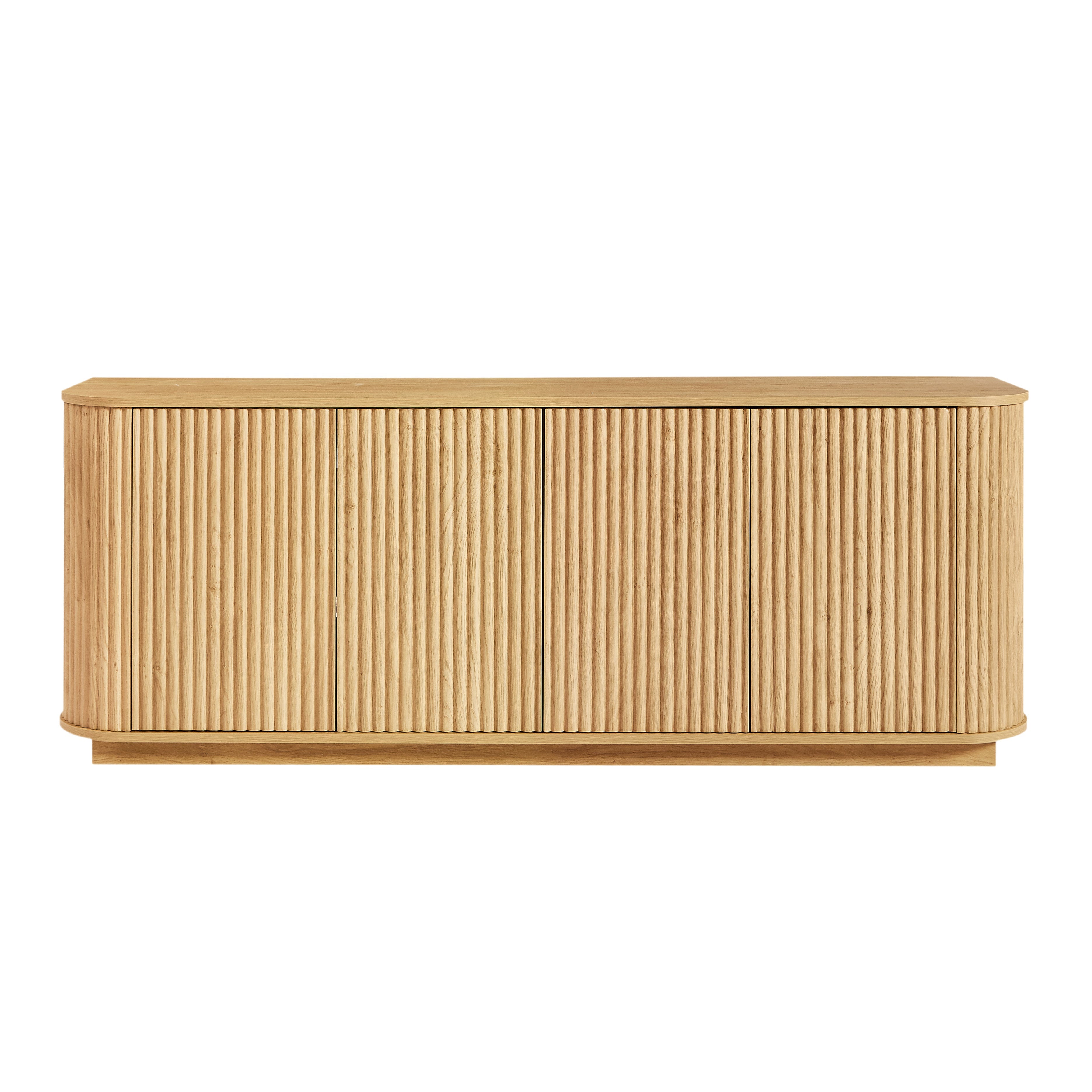 Modern Fluted Sideboard Storage Cabinet