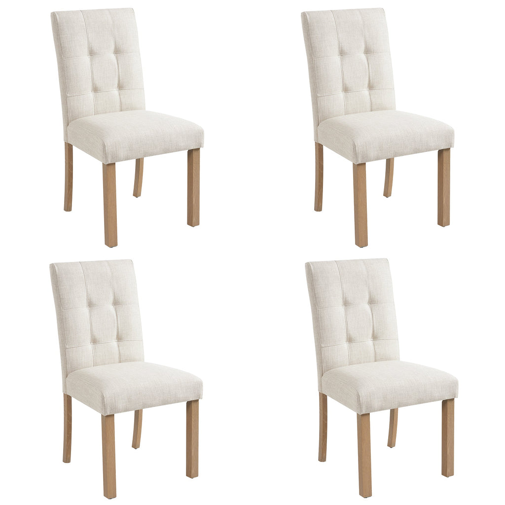 Franklin Tufted Upholstered Dining Chairs, Set of 4