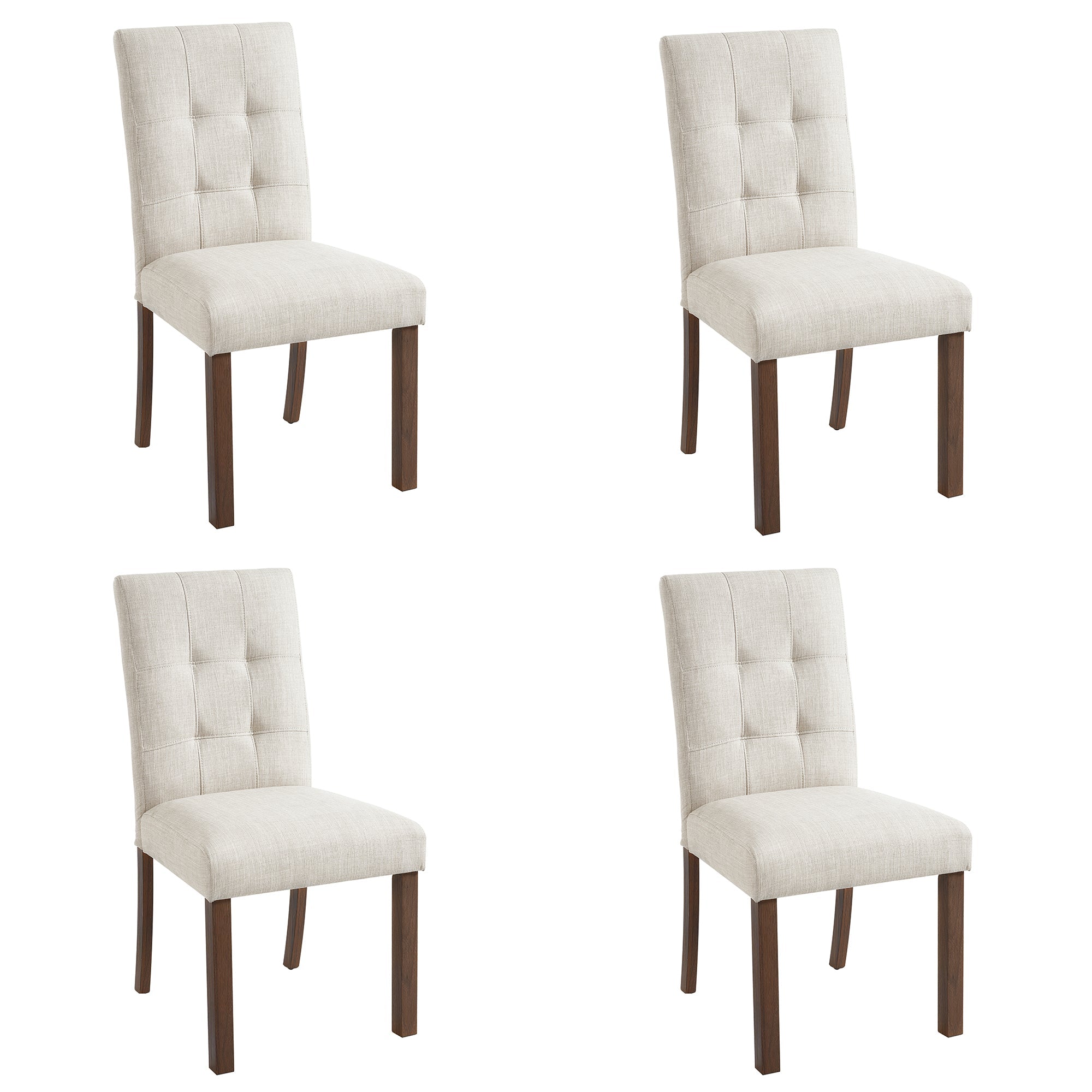 Franklin Tufted Upholstered Dining Chairs, Set of 4