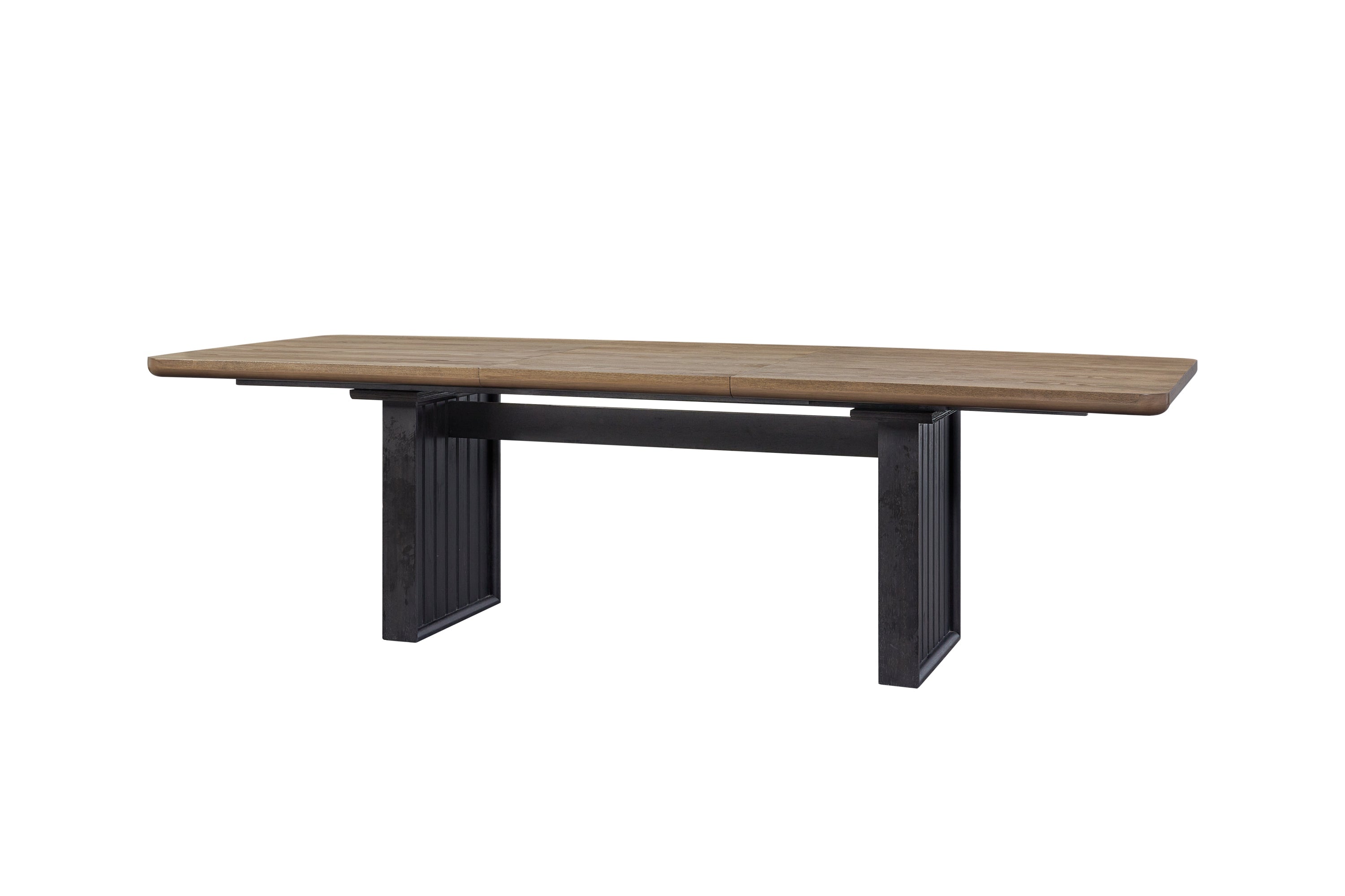Double Pedestal Table In Latte Finish