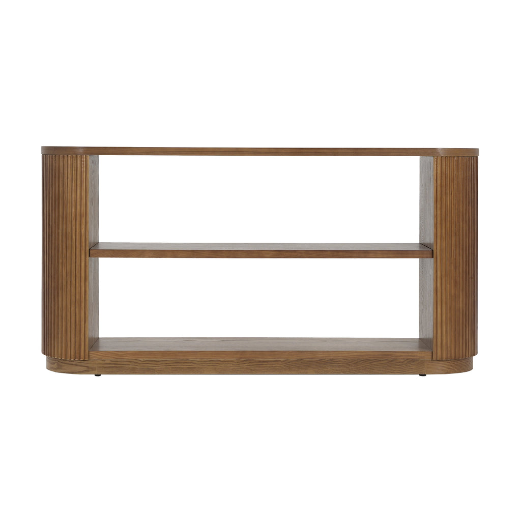 Modern Entryway Console Table with Open Shelf