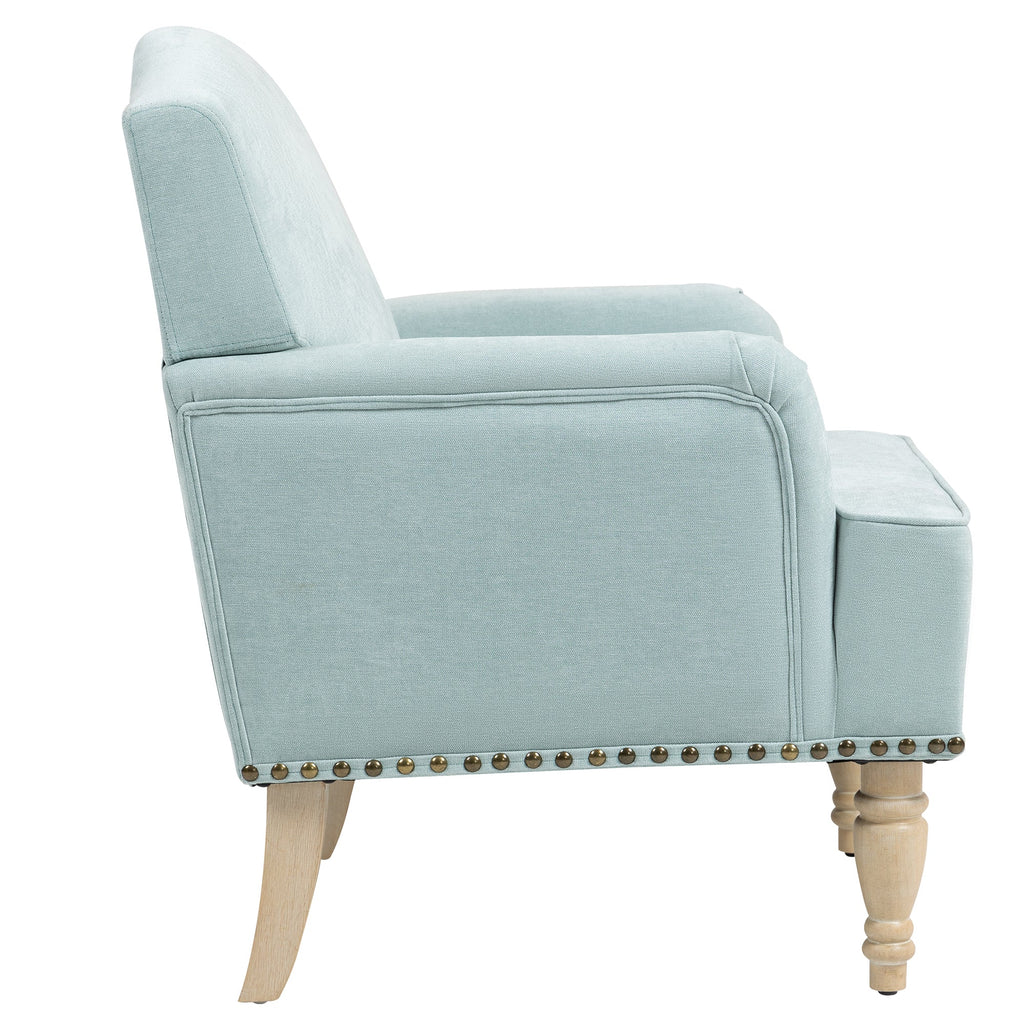 Nailhead Trim Upholstered Accent Chair
