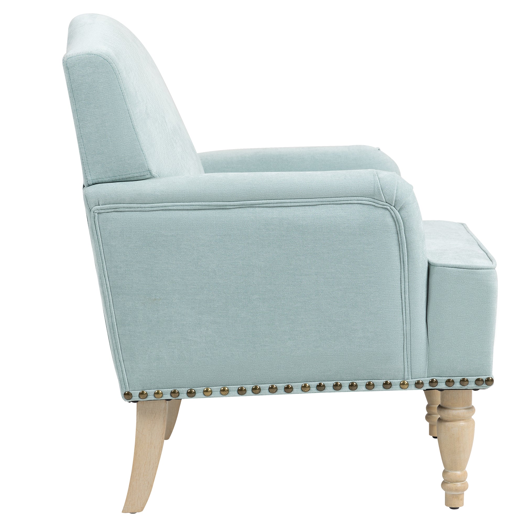 Nailhead Trim Upholstered Accent Chair