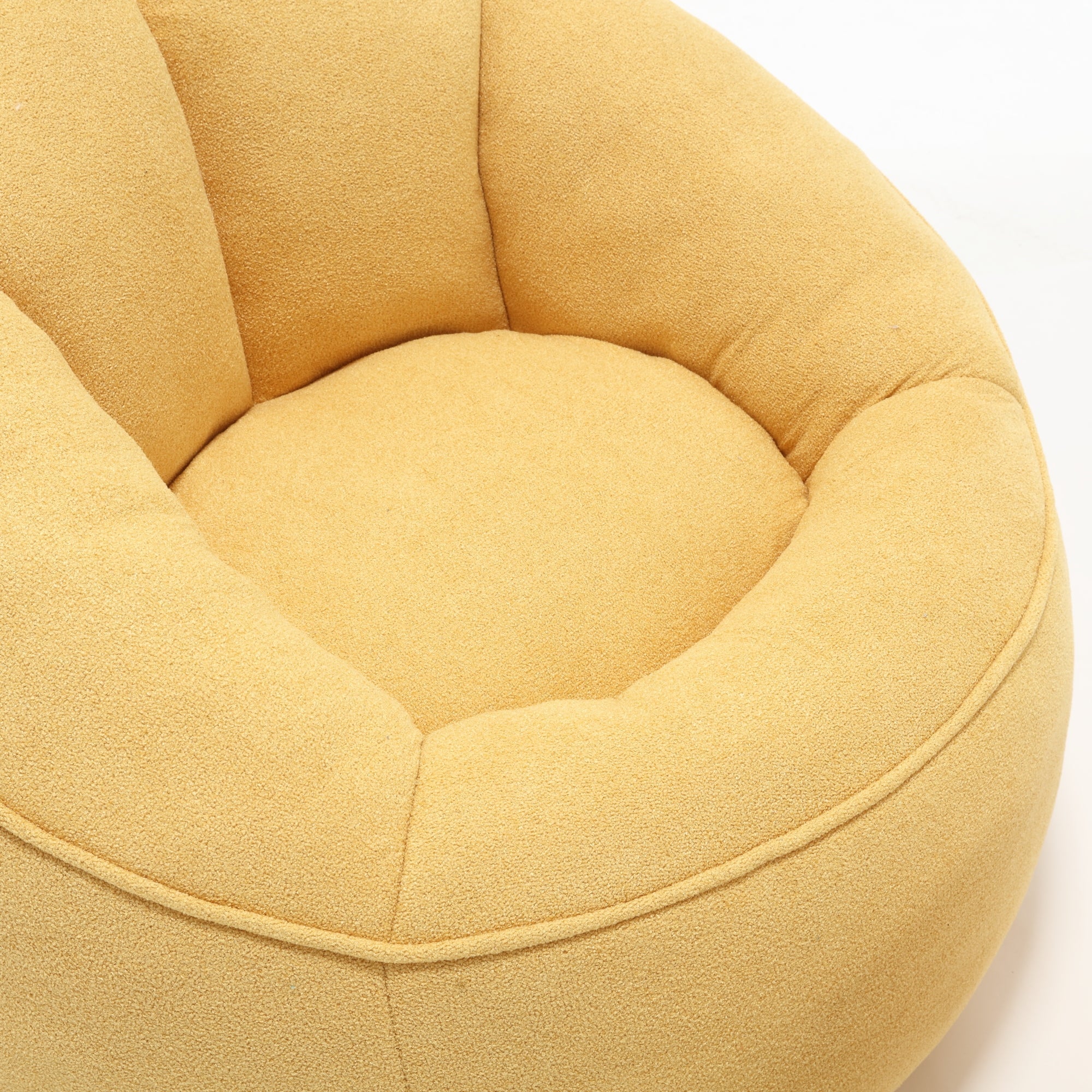 Bean Bag Sofa Chair with High-Pressure Foam and Footrest
