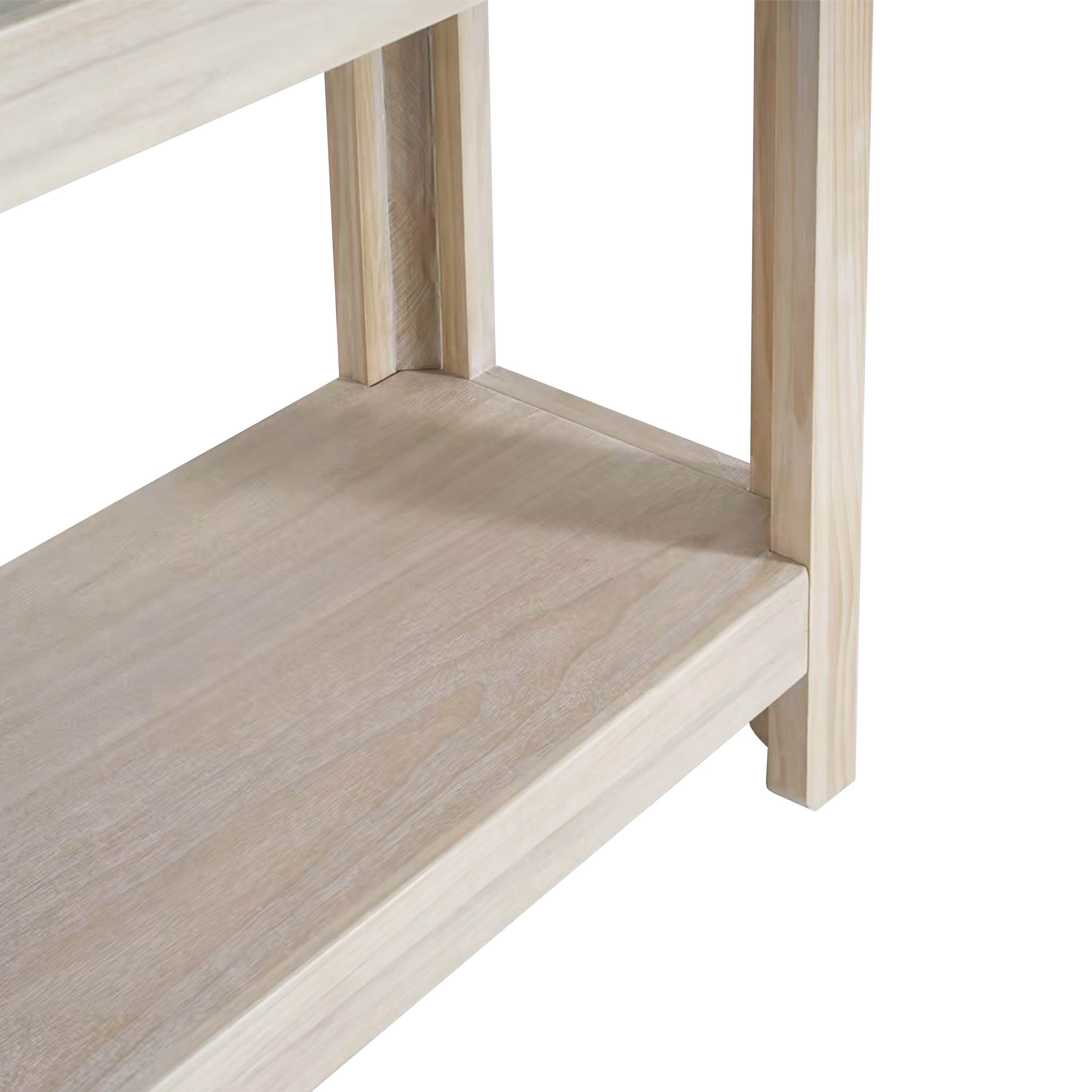 Modern Farmhouse Minimalist Rounded Console Table