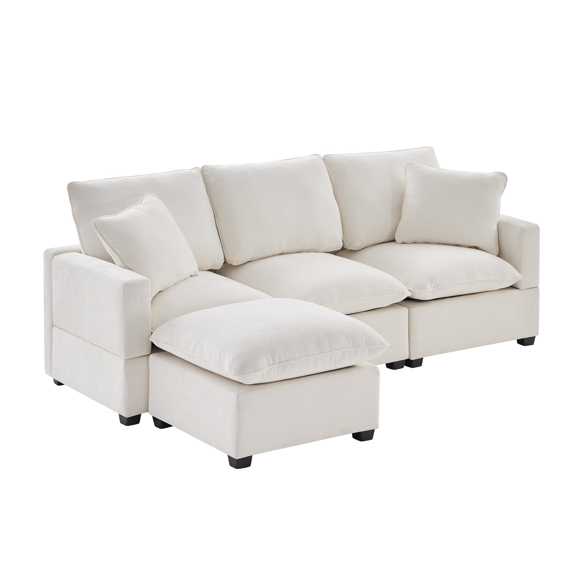 Chenille Modular L-Shape Sofa